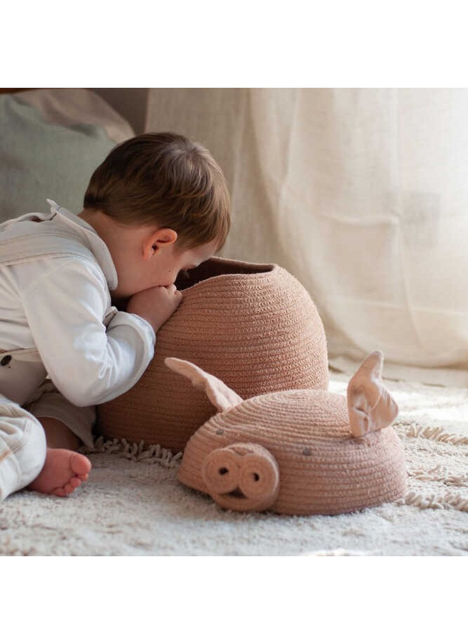 BASKET PEGGY THE PIG (32X30)