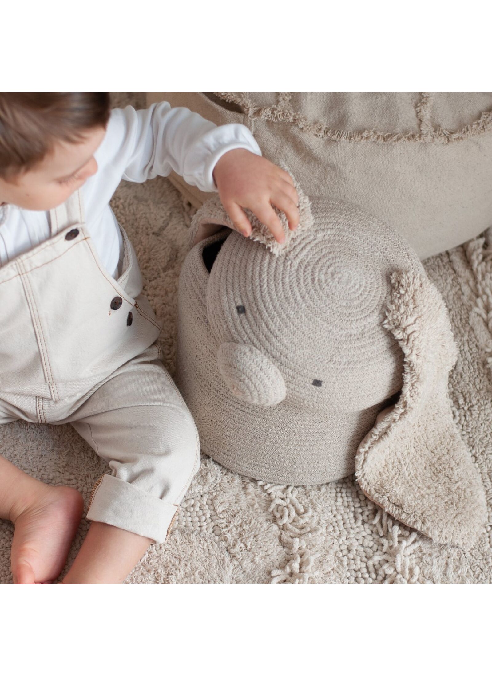 BASKET RITA THE RABBIT (25X30)