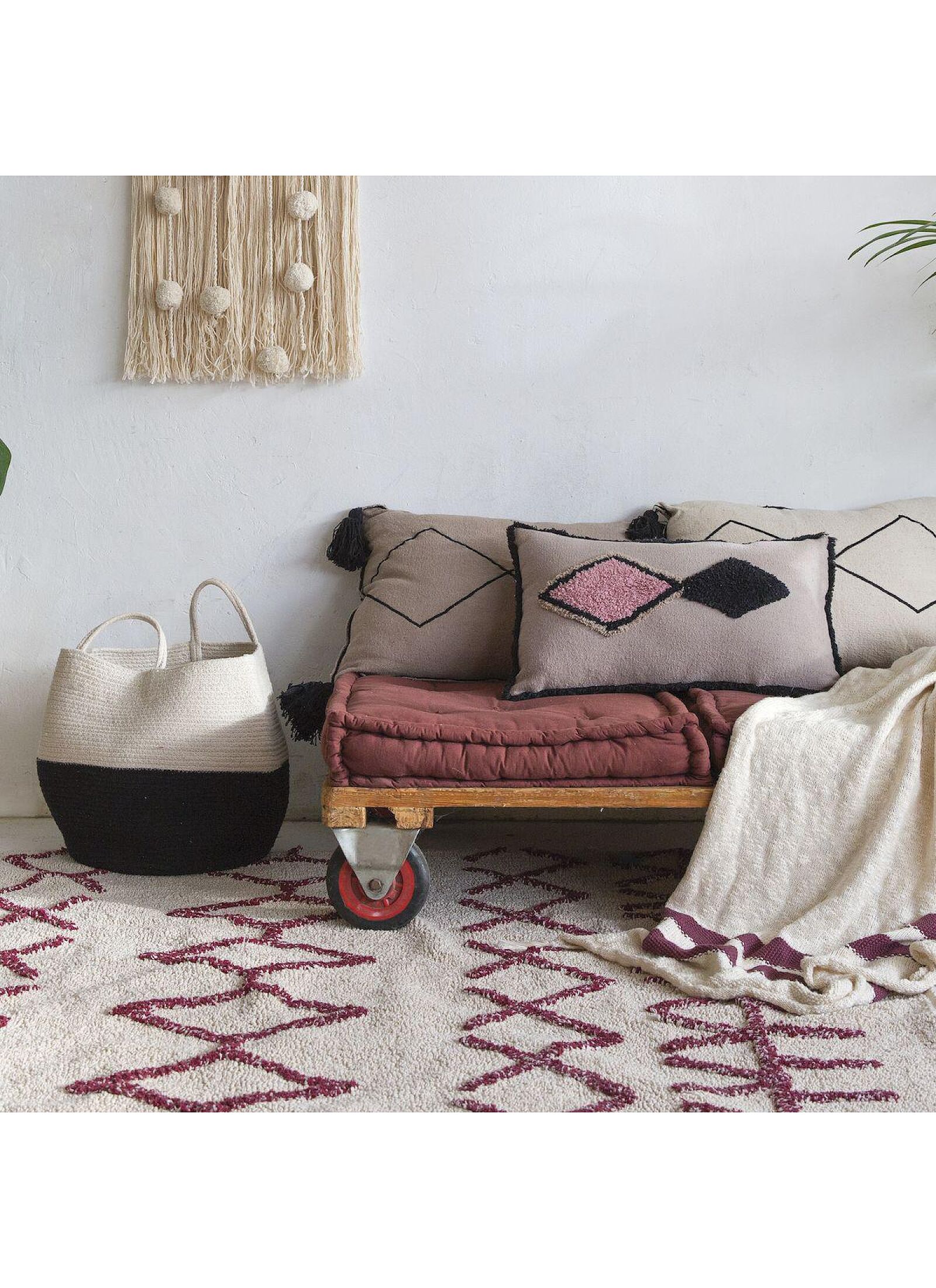 RUG BEREBER BURGUNDY (120X160)