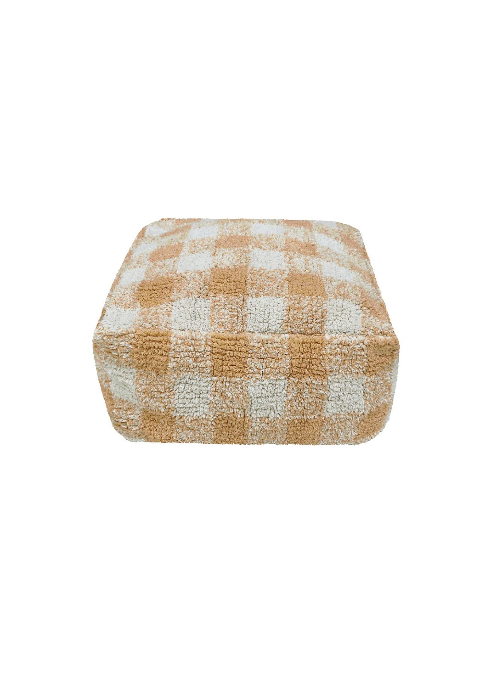 FLOOR CUSHION VICHY HONEY