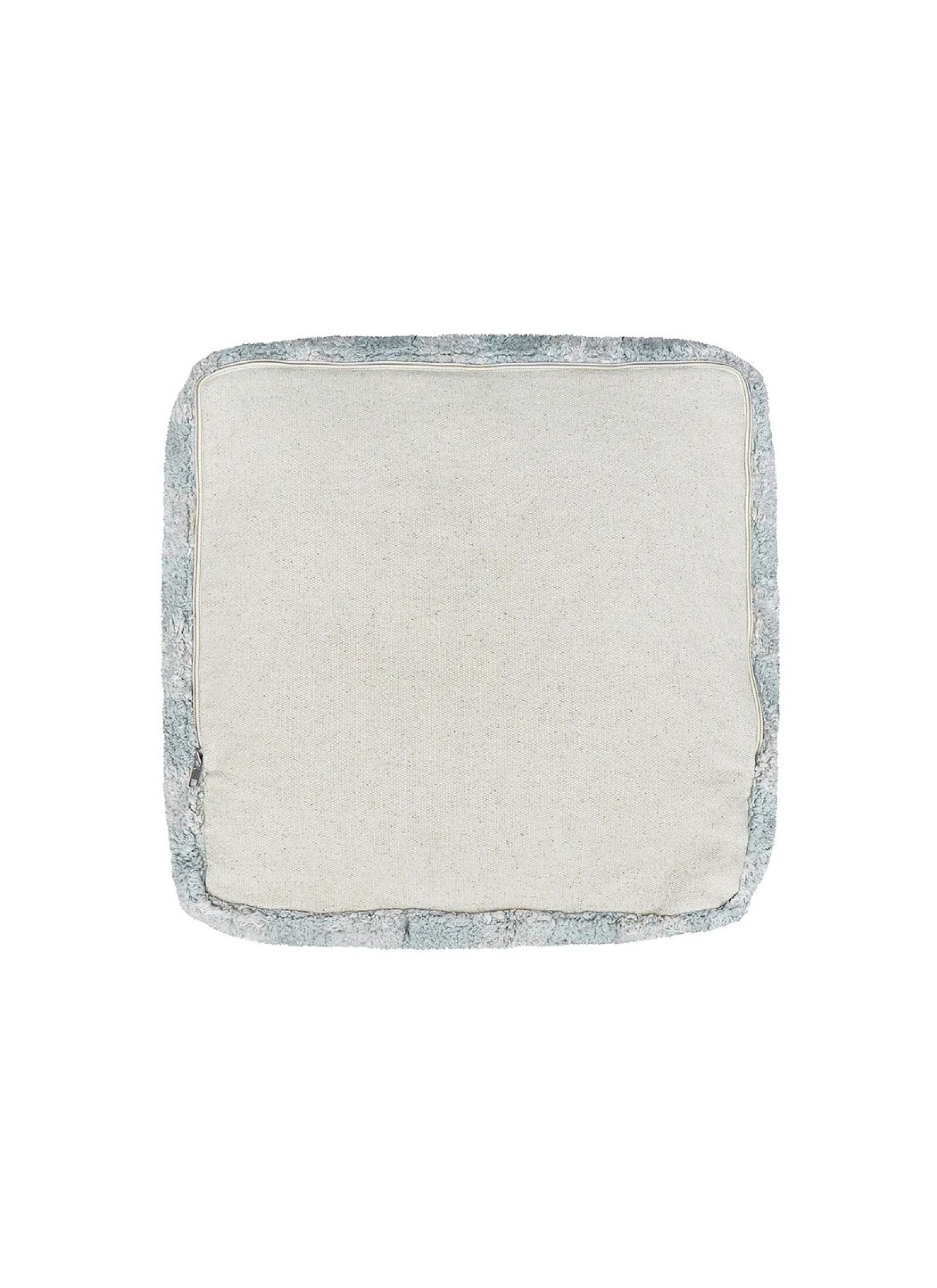 FLOOR CUSHION VICHY BLUE SAGE