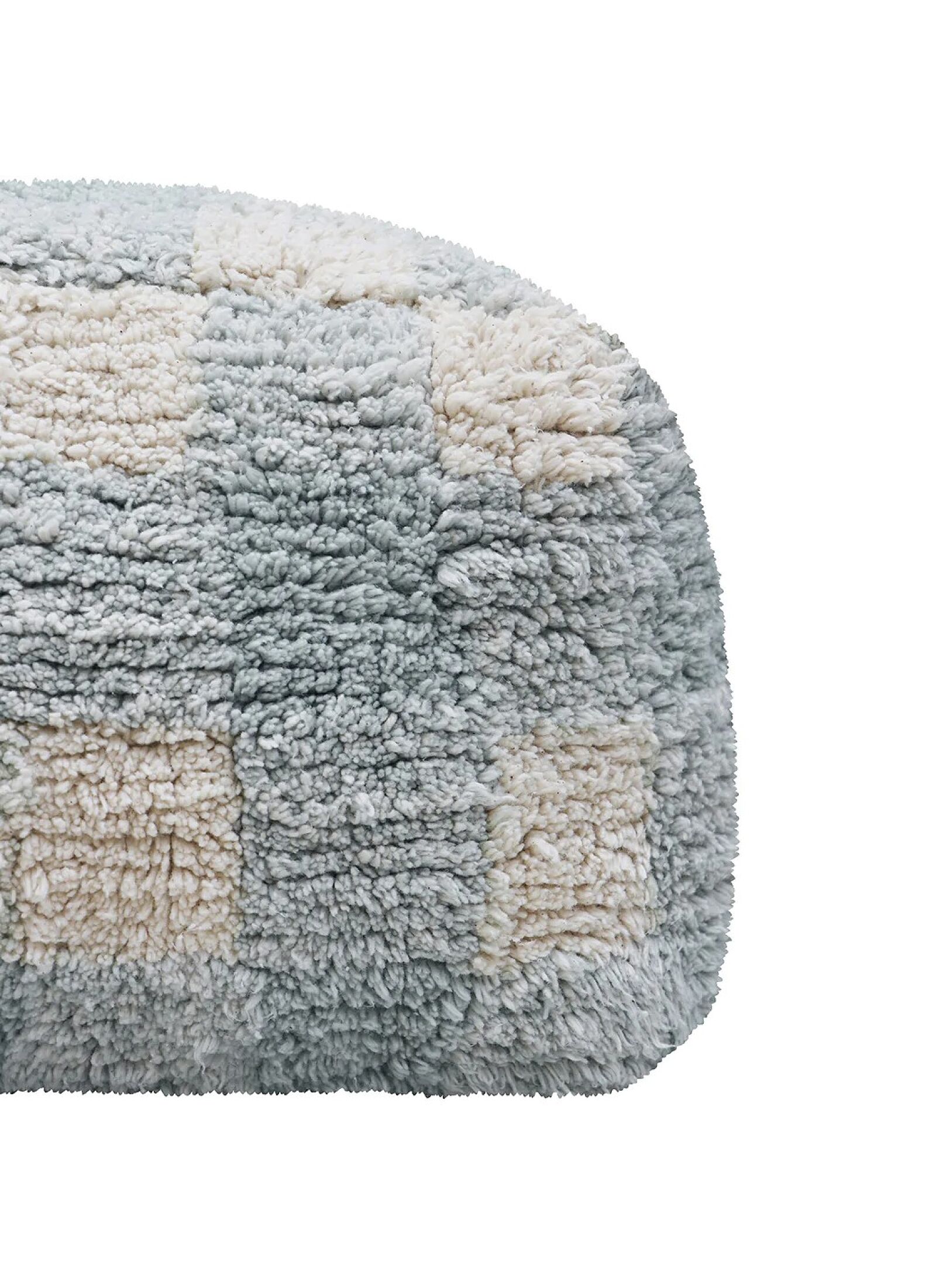 FLOOR CUSHION VICHY BLUE SAGE