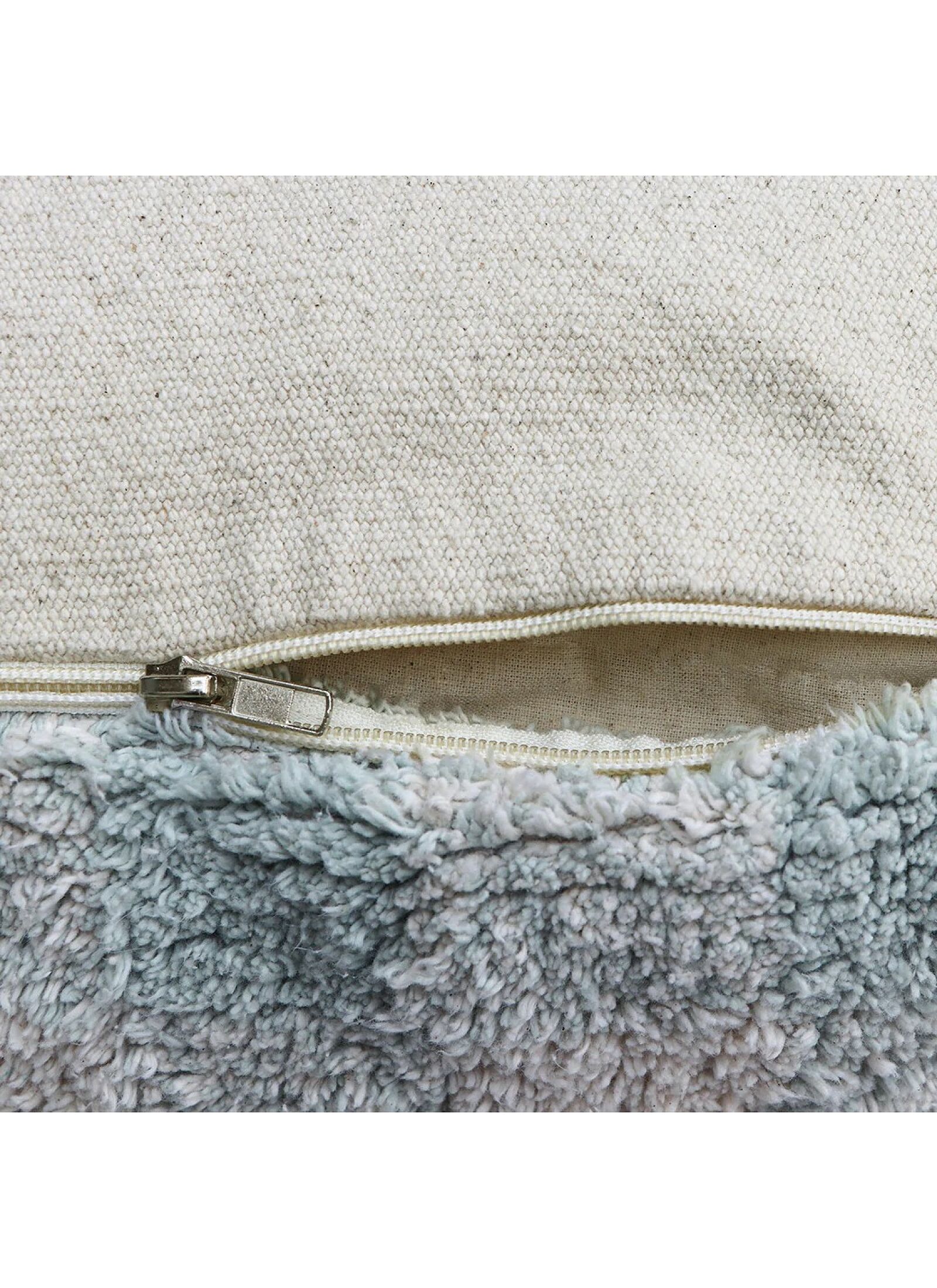 FLOOR CUSHION VICHY BLUE SAGE