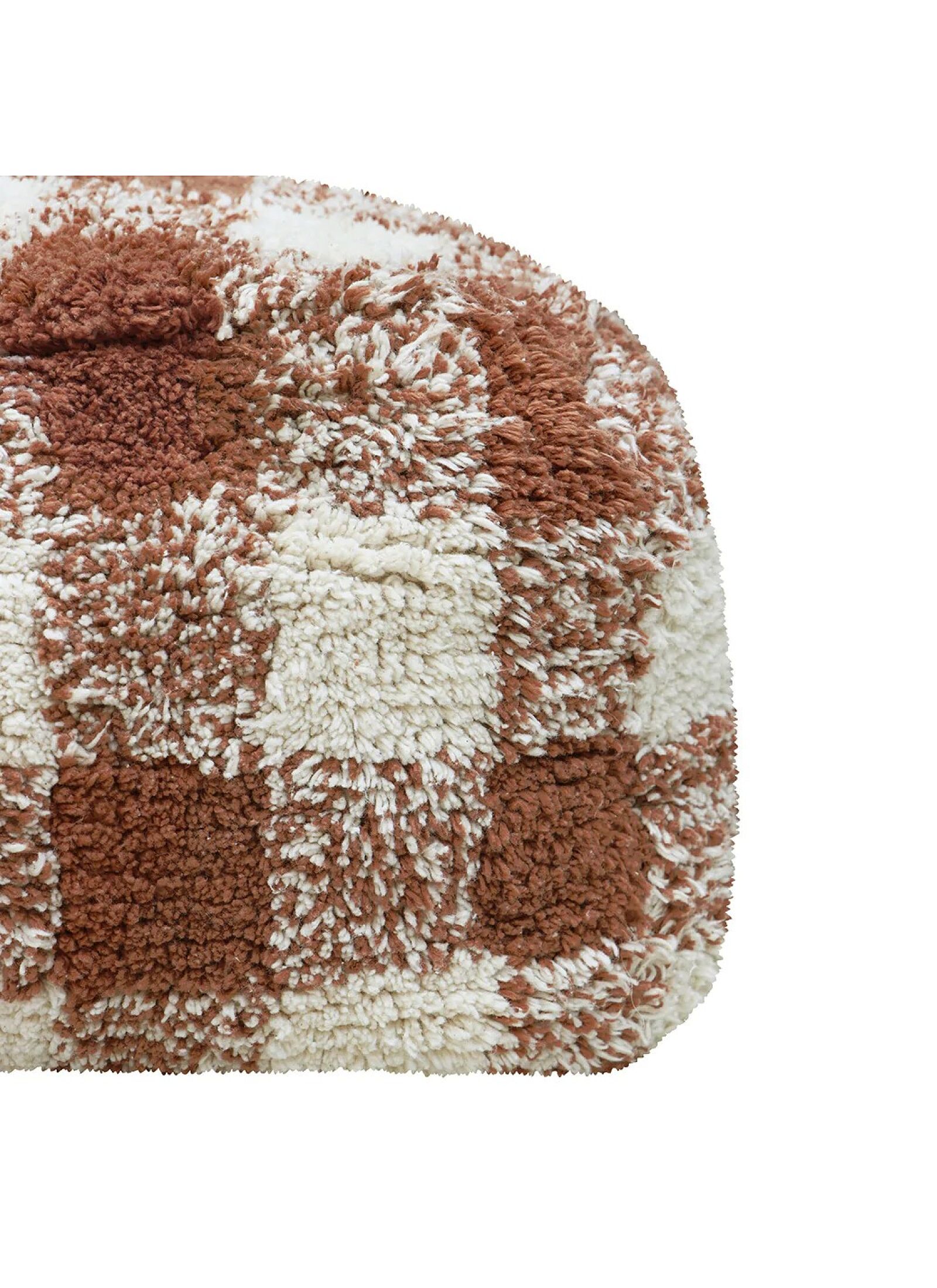 FLOOR CUSHION VICHY TOFFEE