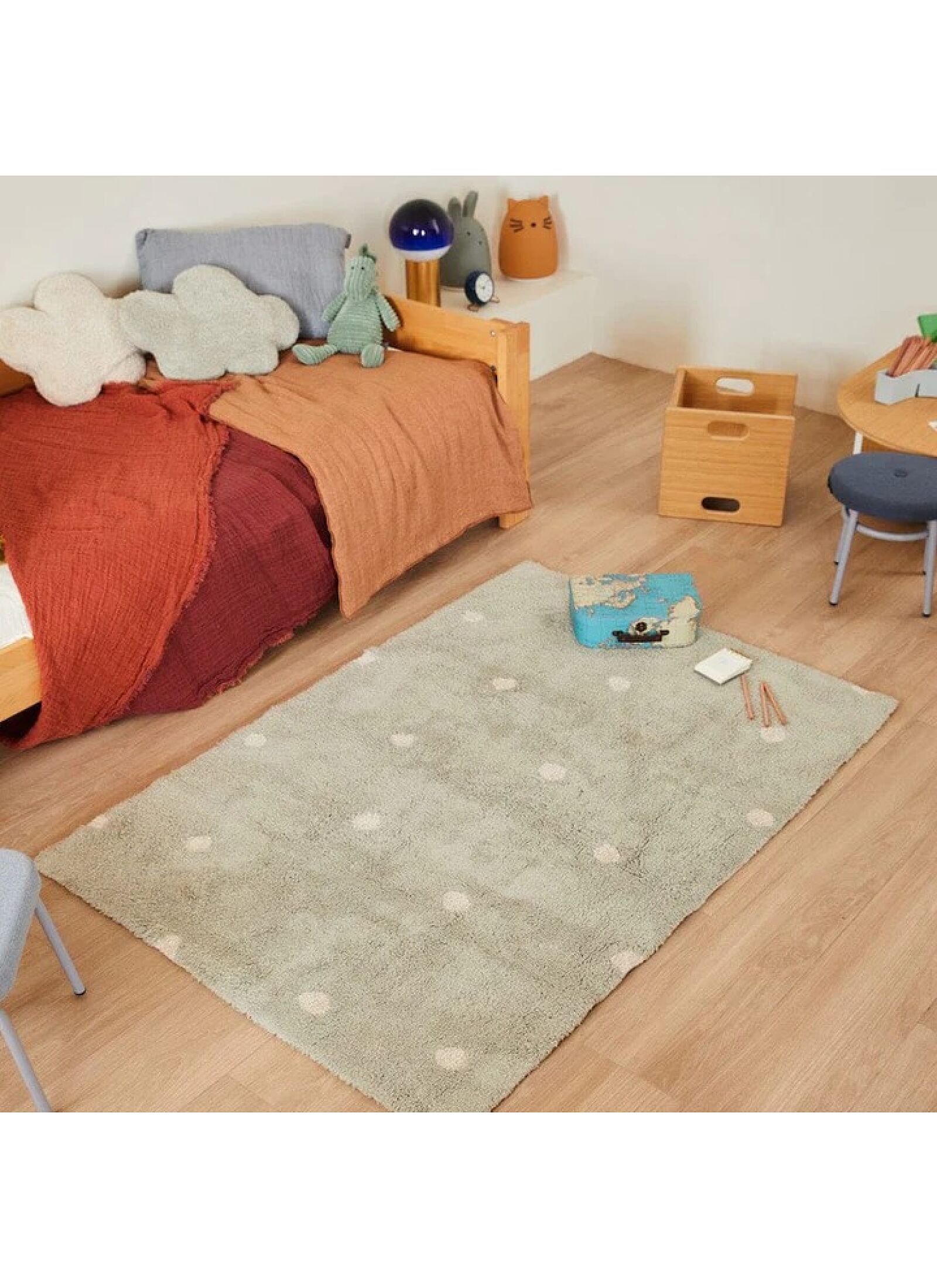 RUG MINI DOT BLUE SAGE (100X150)