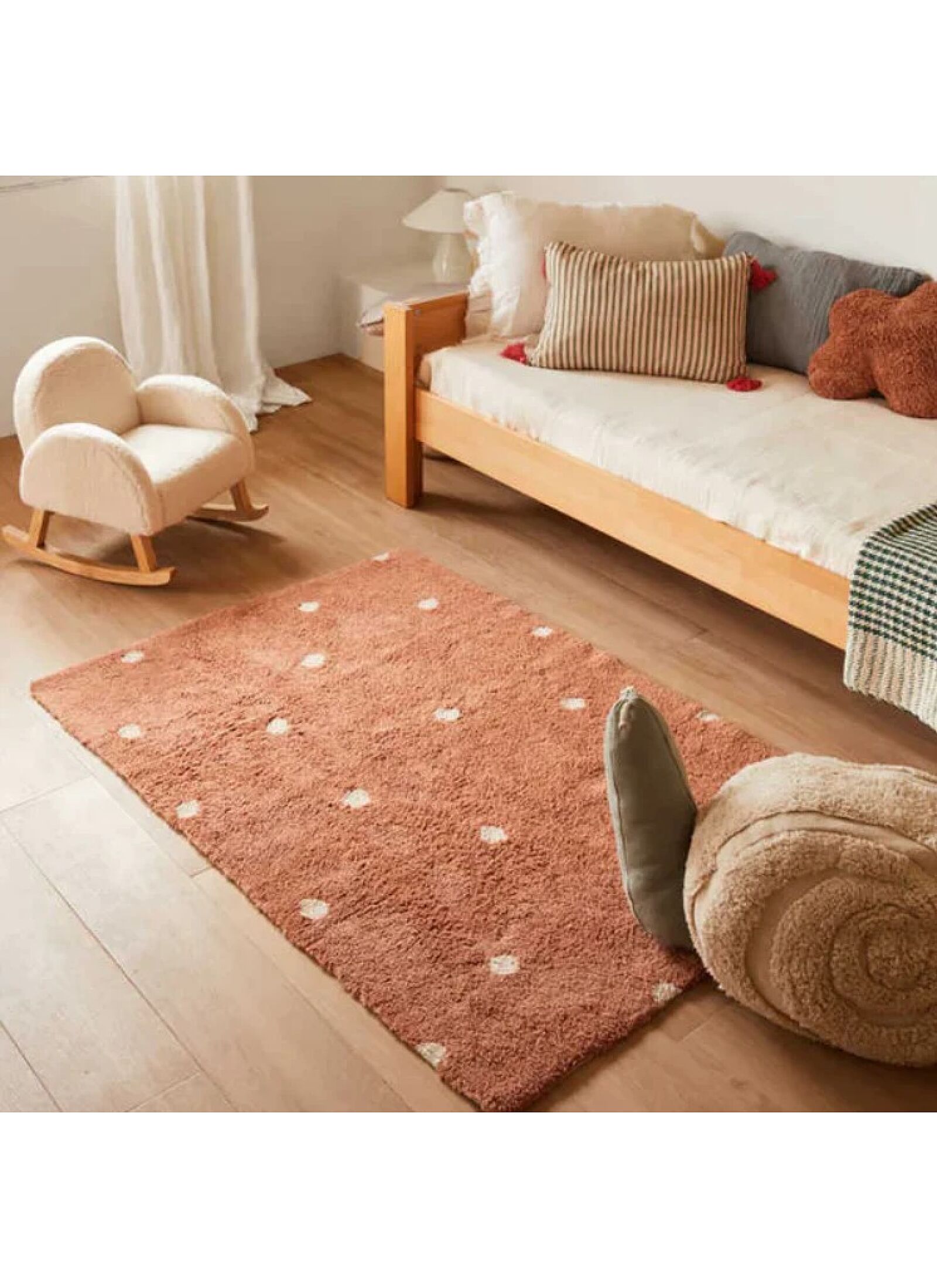 RUG MINI DOT CHESTNUT (100X150)