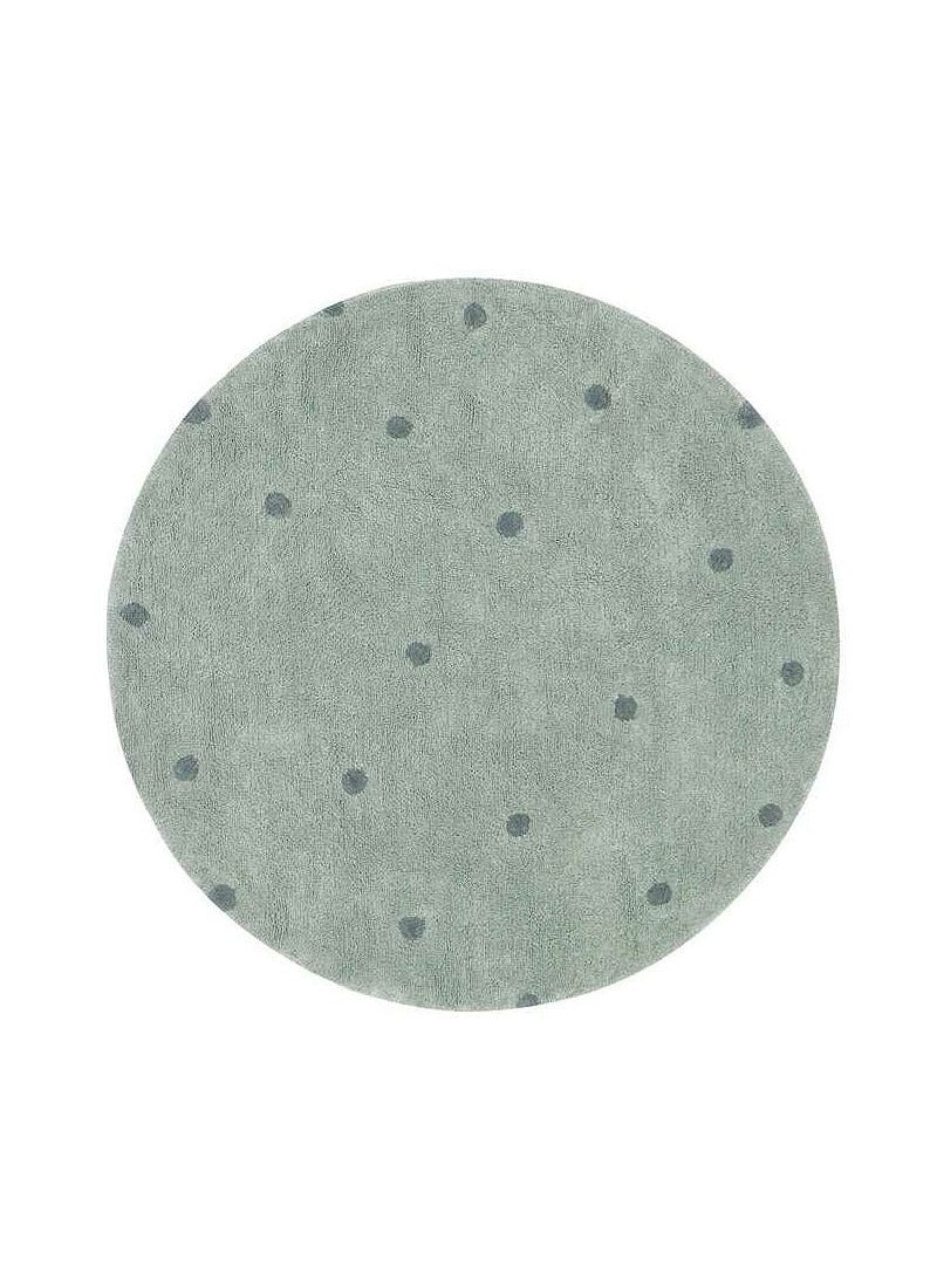 RUG ROUND DOT BLUE SAGE (140CM)