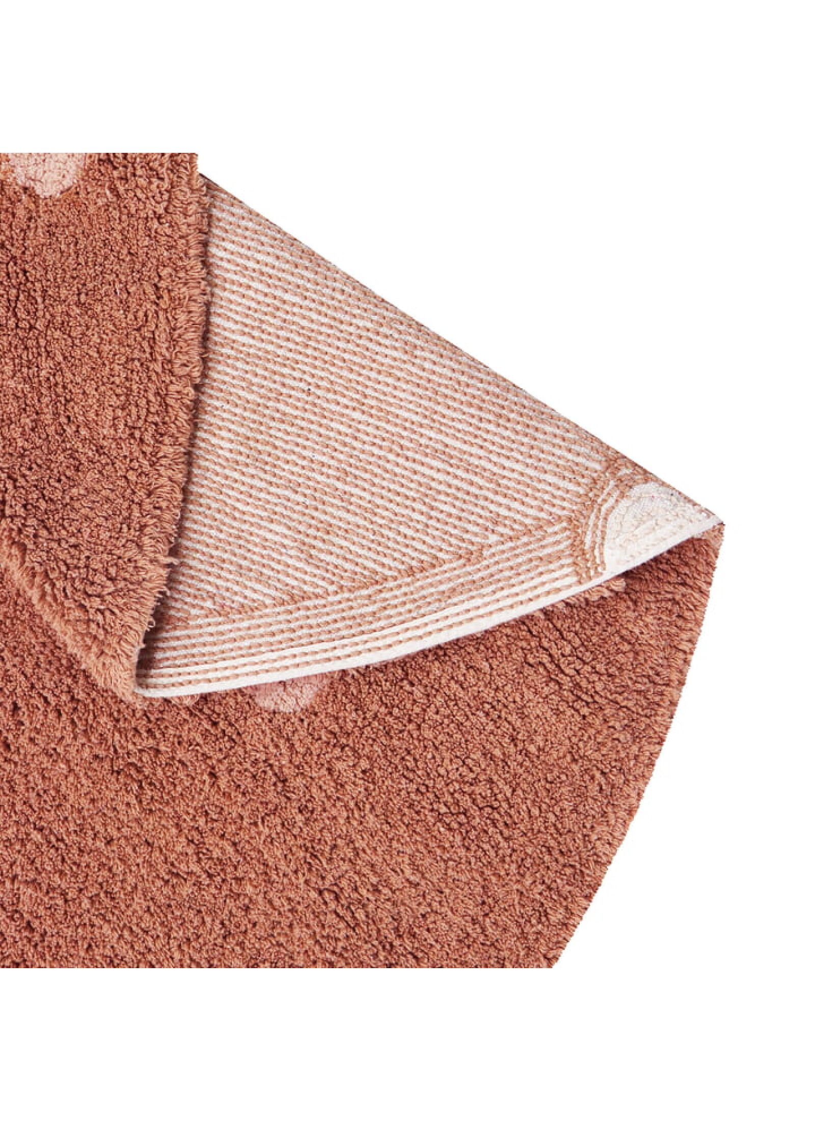 RUG ROUND DOT CHESTNUT (140CM)