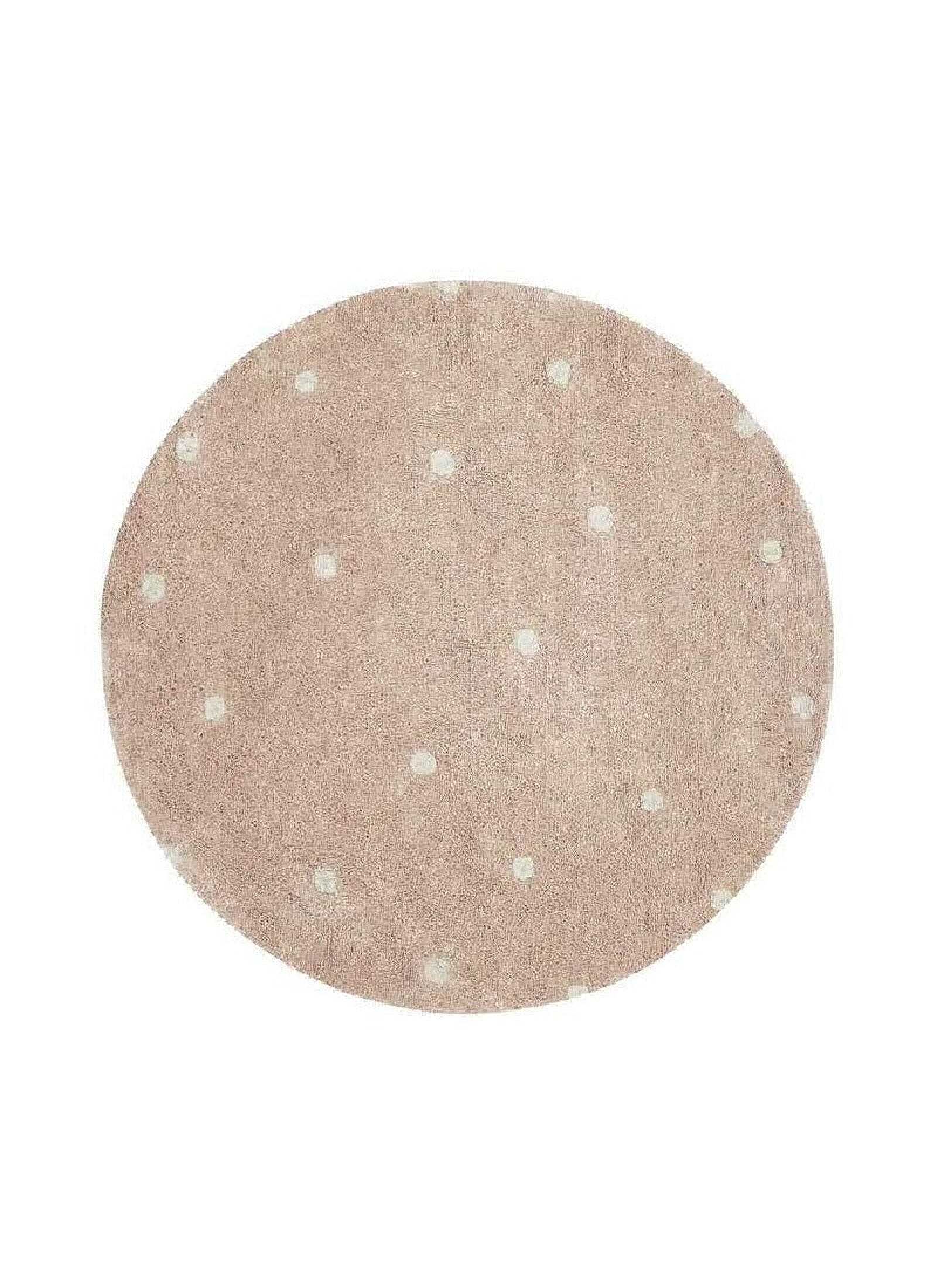 RUG ROUND DOT ROSE (140CM)