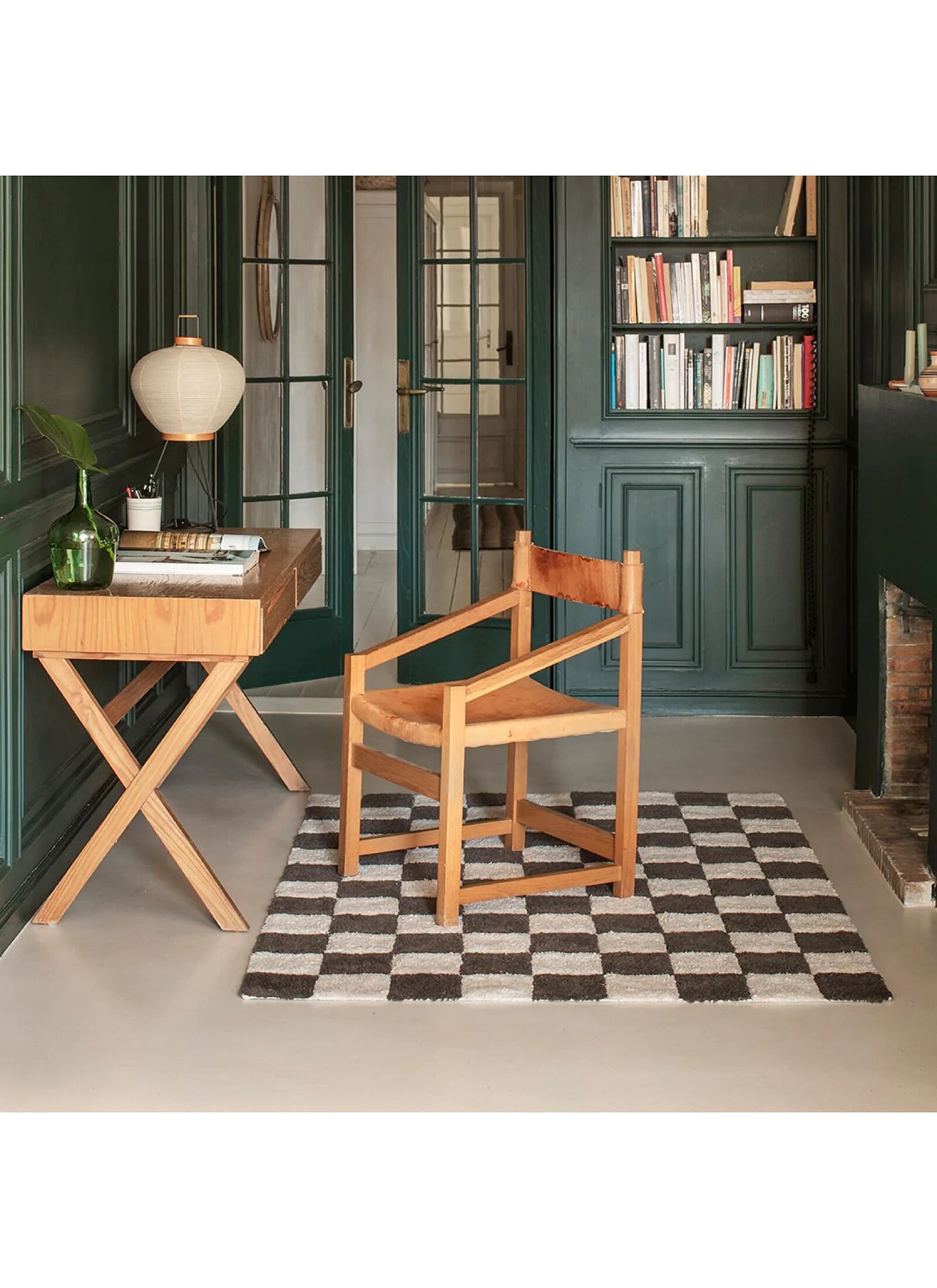 RUG KITCHEN TILES DARK GREY (120X160)