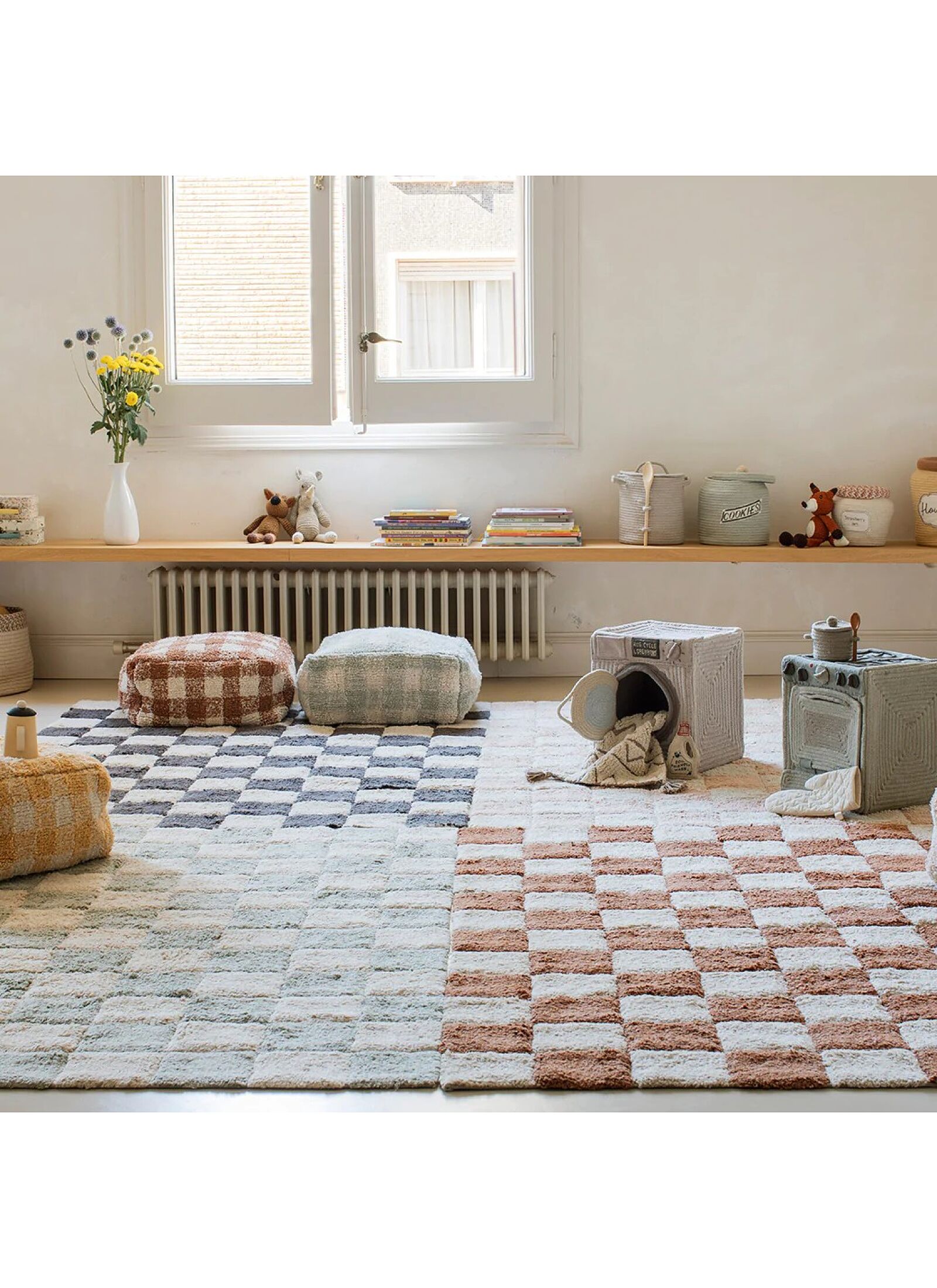 RUG KITCHEN TILES DARK GREY (120X160)