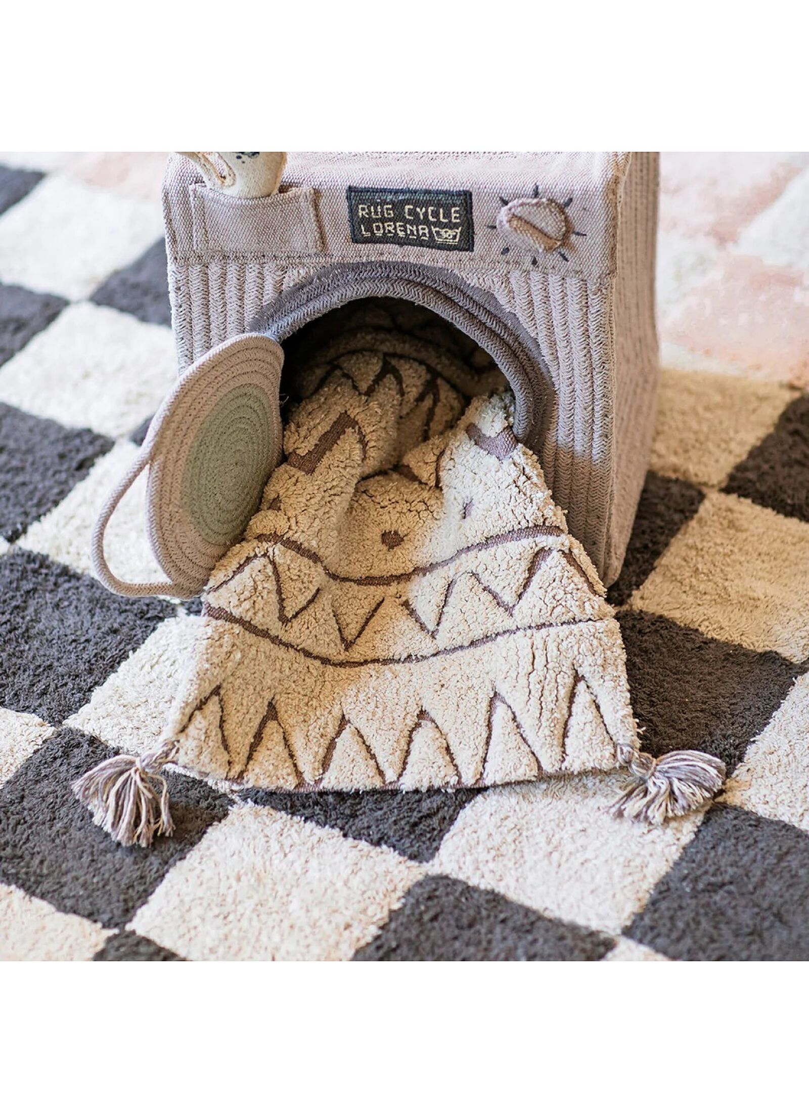 RUG KITCHEN TILES DARK GREY (120X160)