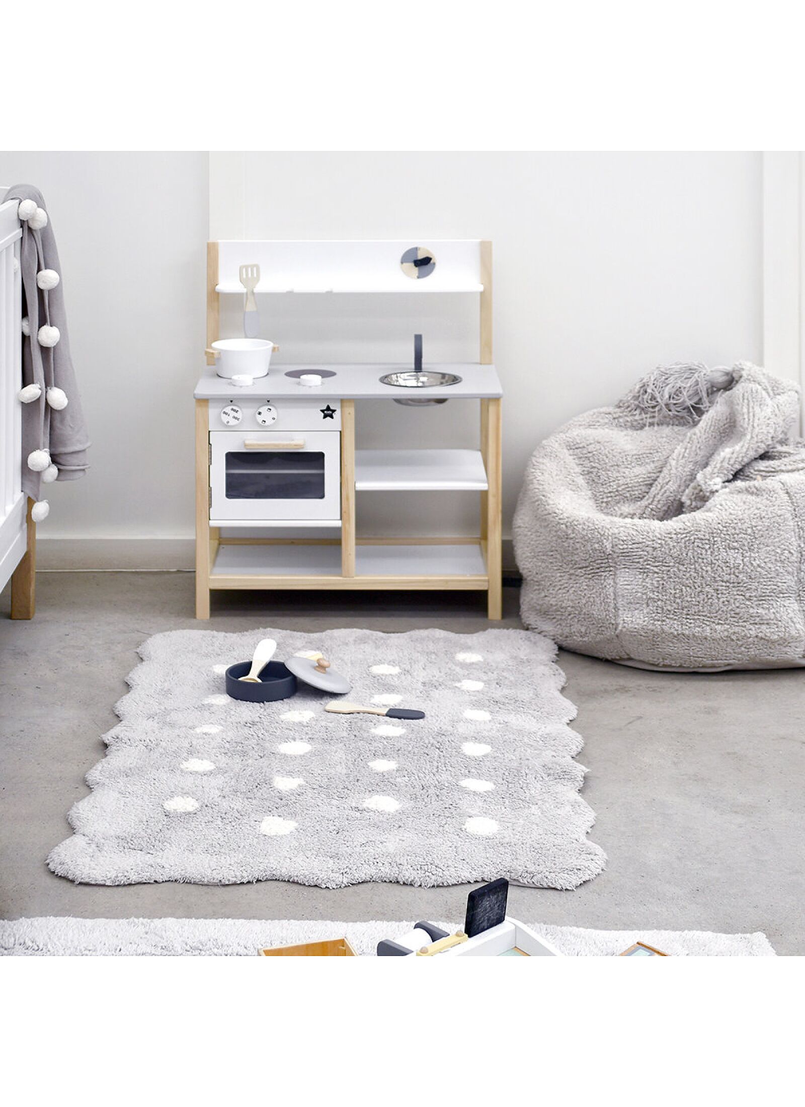 RUG MINI BISCUIT PEARL GREY