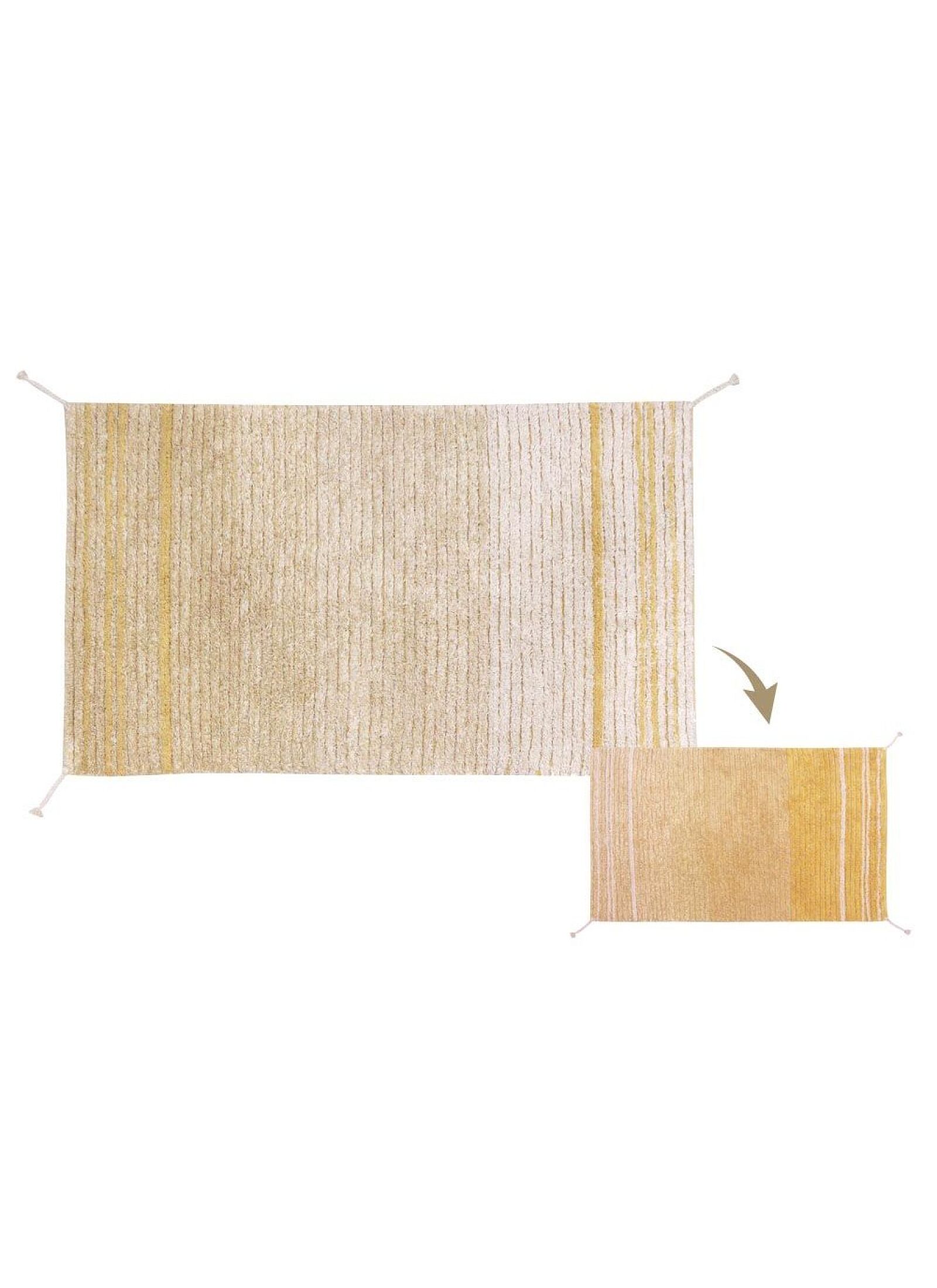 REVERSIBLE RUG TWIN AMBER (80X140)