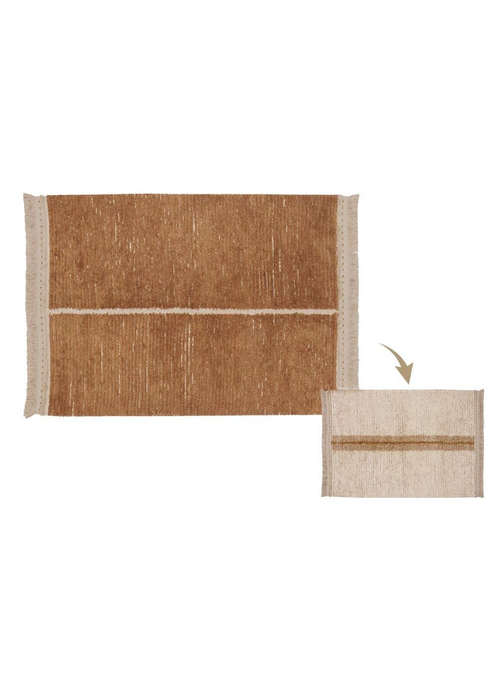 REVERSIBLE RUG DUETTO TOFFEE (140X200)