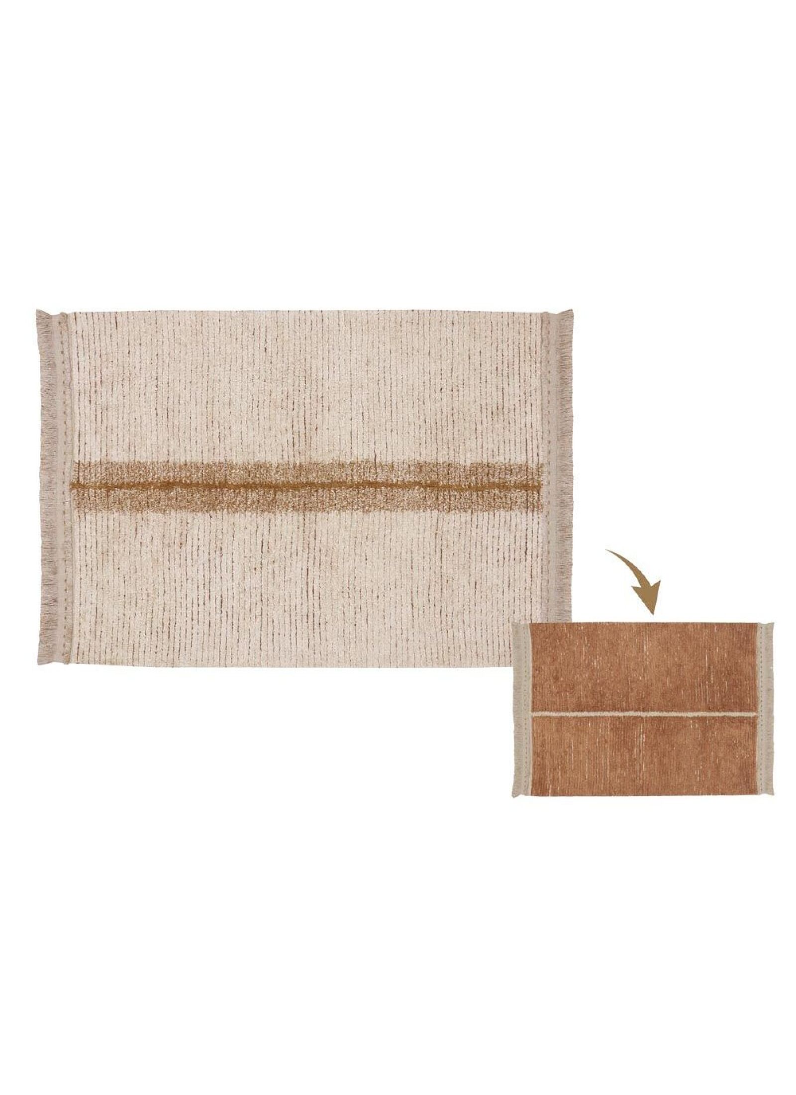 REVERSIBLE RUG DUETTO TOFFEE (140X200)