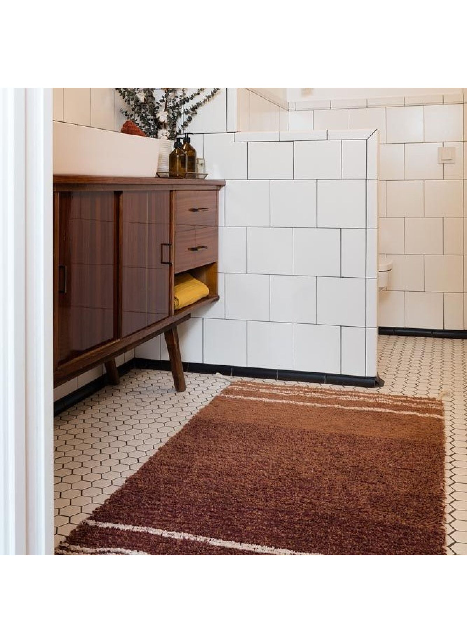 REVERSIBLE RUG TWIN TOFFEE (80X140)