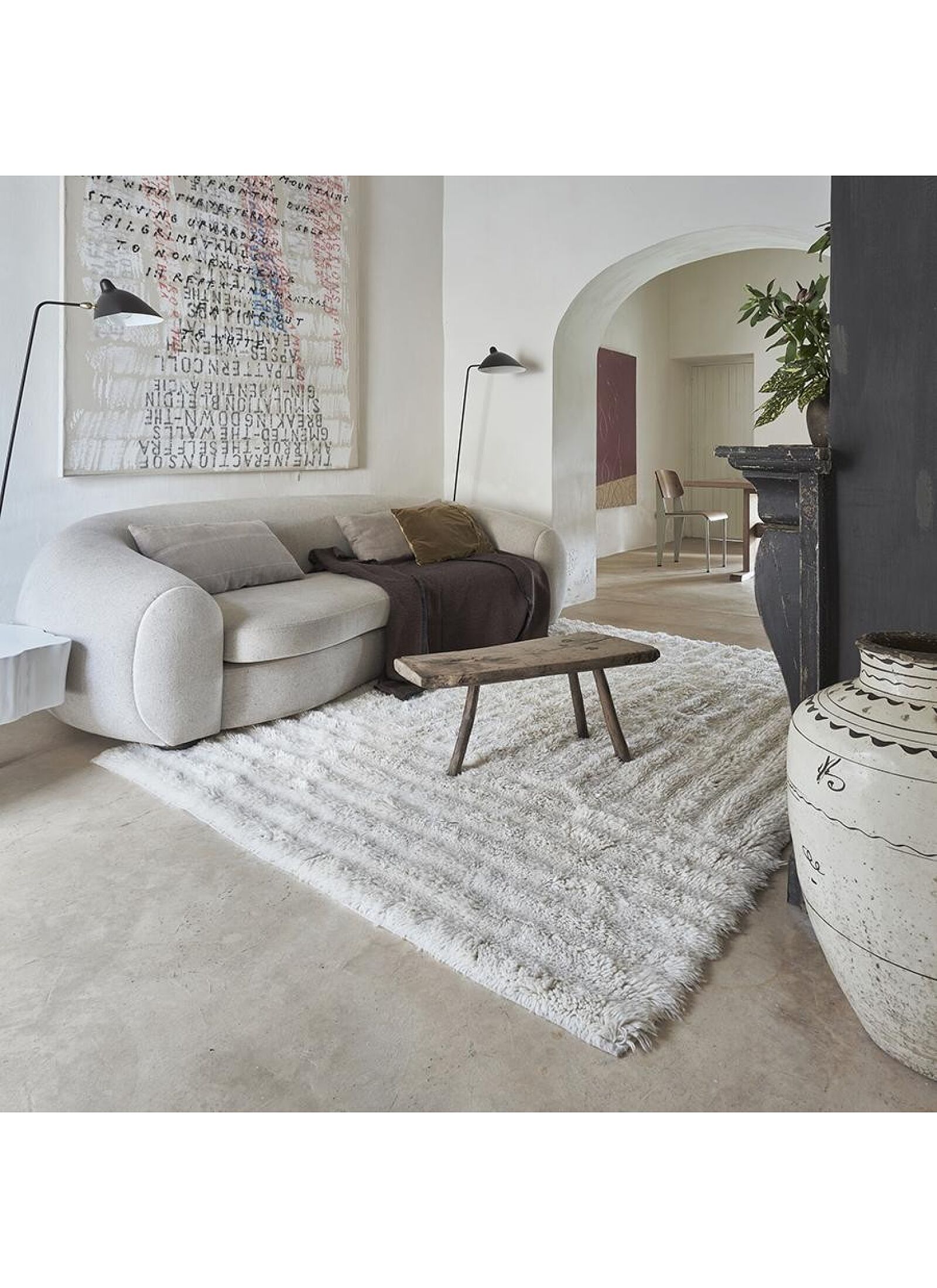 CARPET WOOLABLE DUNES SHEEP WHITE (80X140)