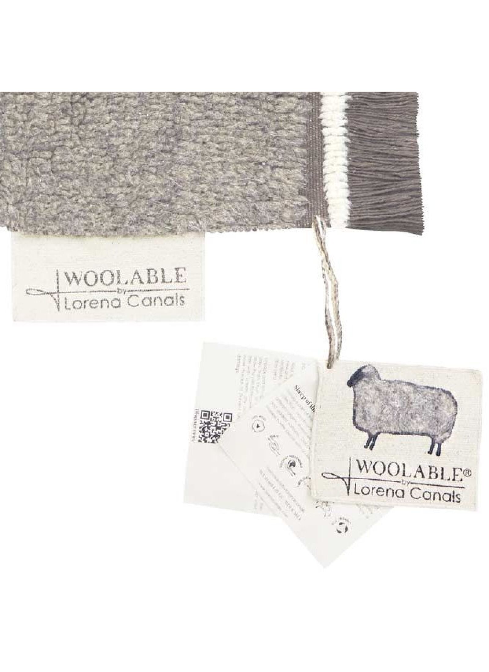 CARPET WOOLABLE STEPPE SHEEP GREY (80X140)