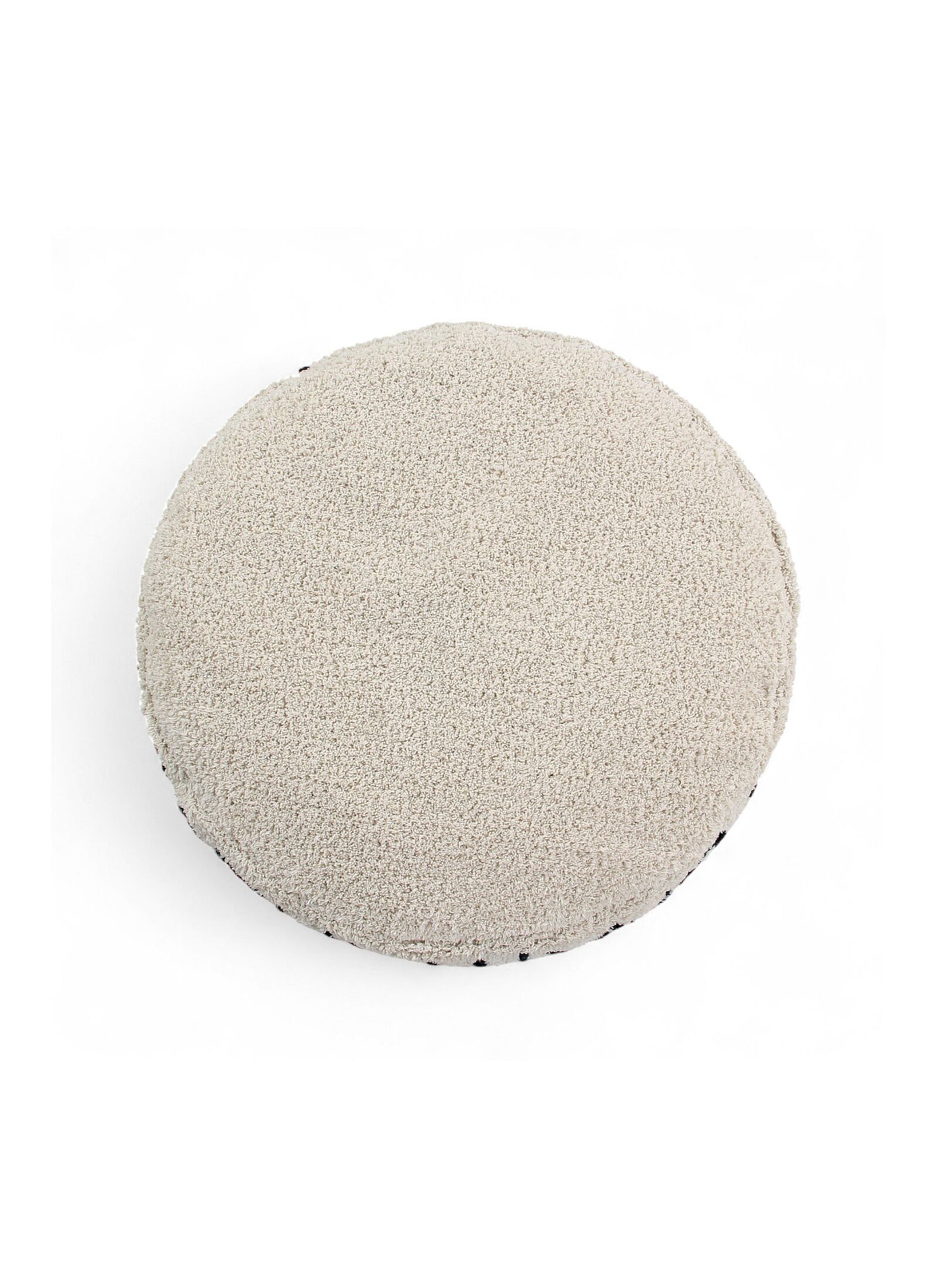 FLOOR CUSHION ABC NATURAL/BLACK