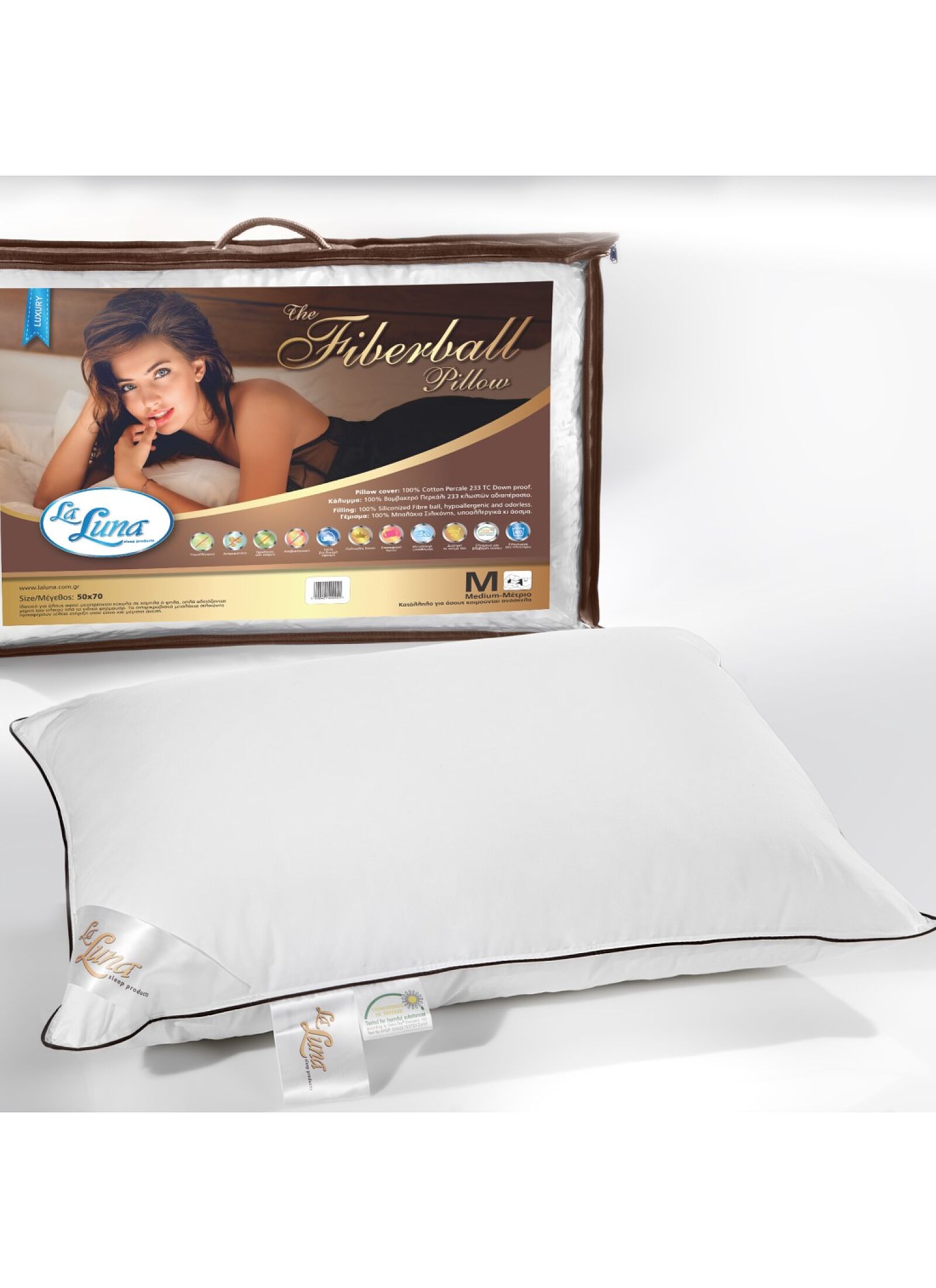 SLEEPING PILLOW FIBERBALL FIRM