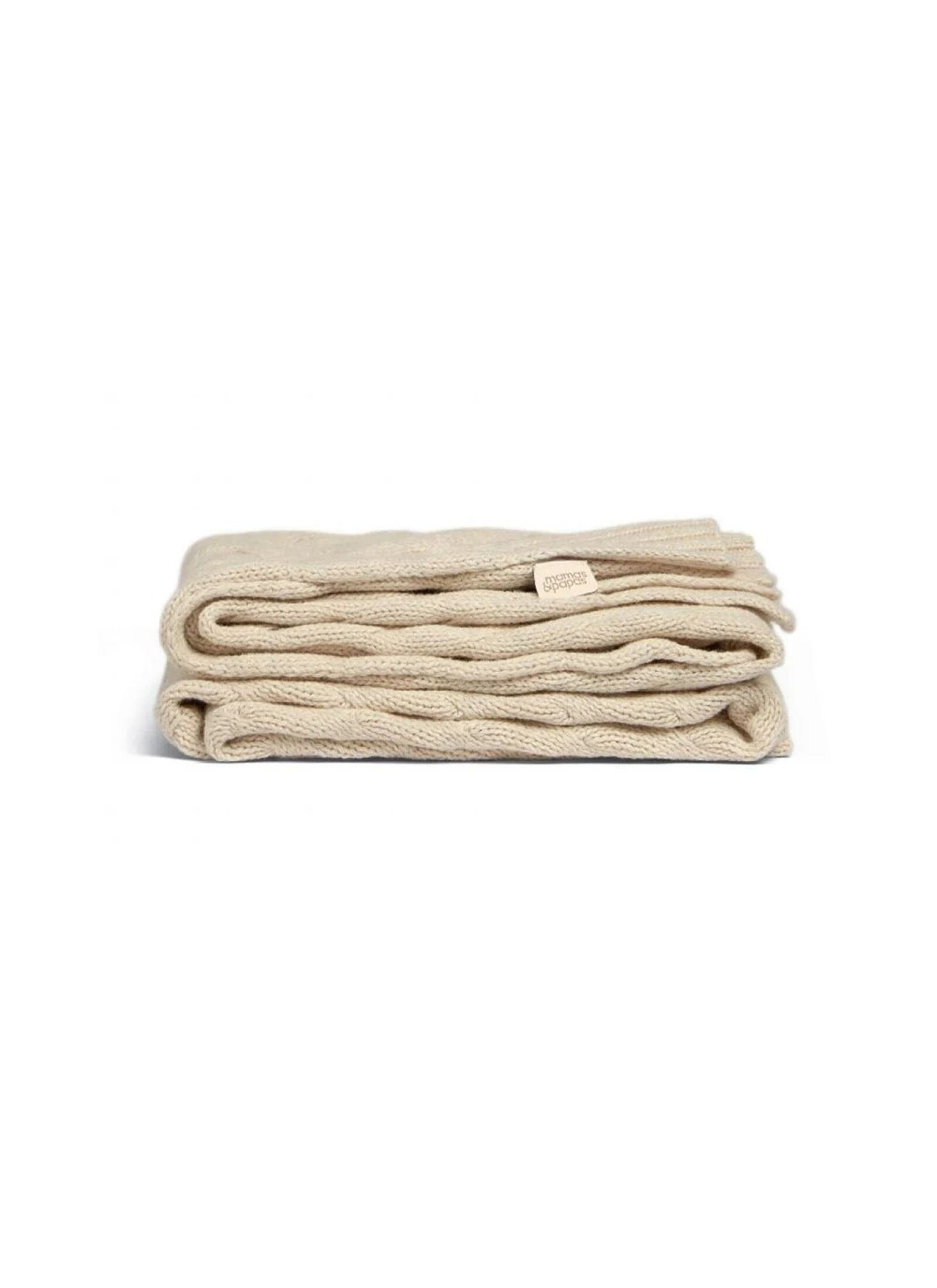 BLANKET (70X90) DUCKLING CABLE CREAM