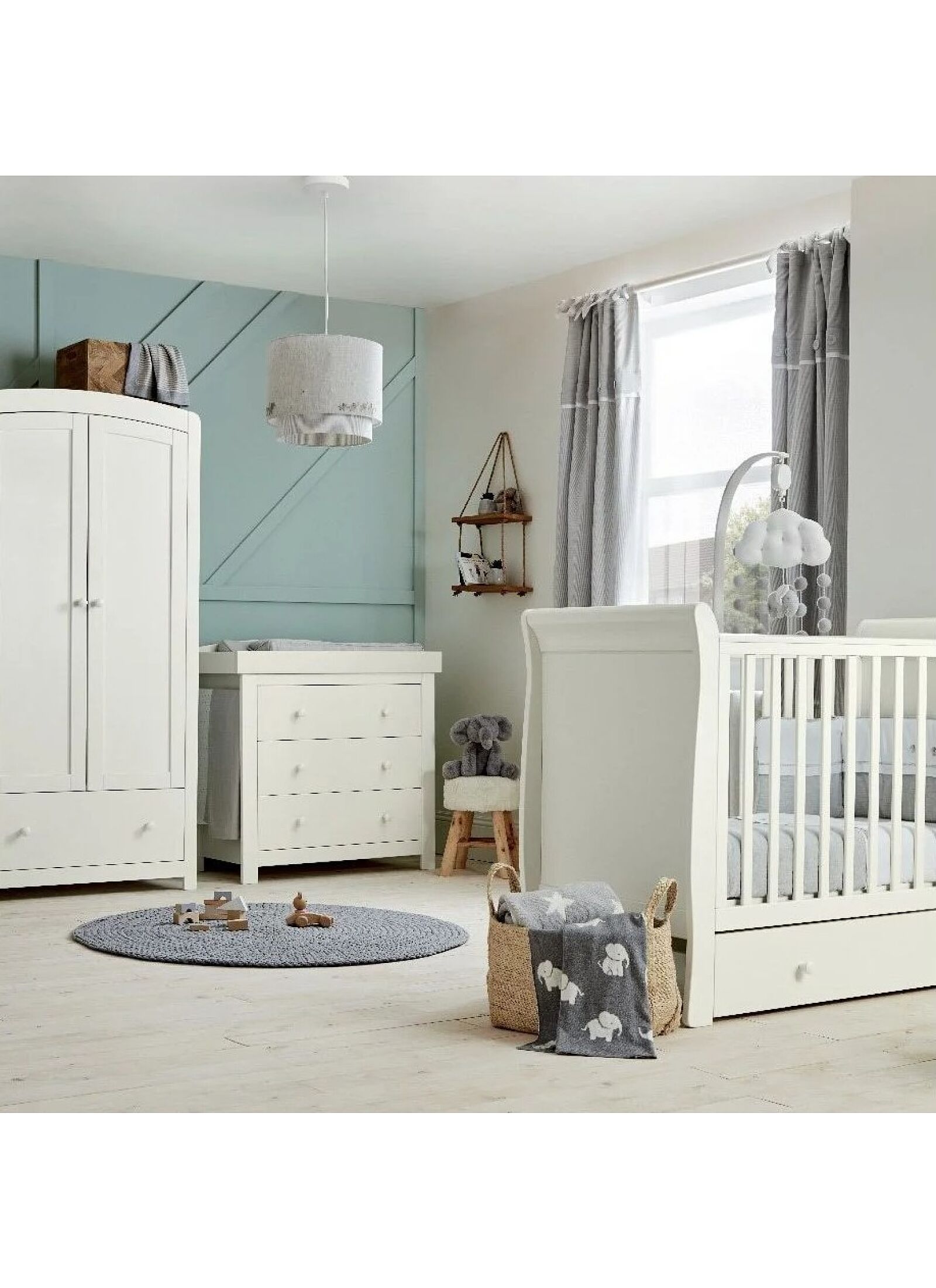 CRIB &AMP; DRESSER MIA WHITE