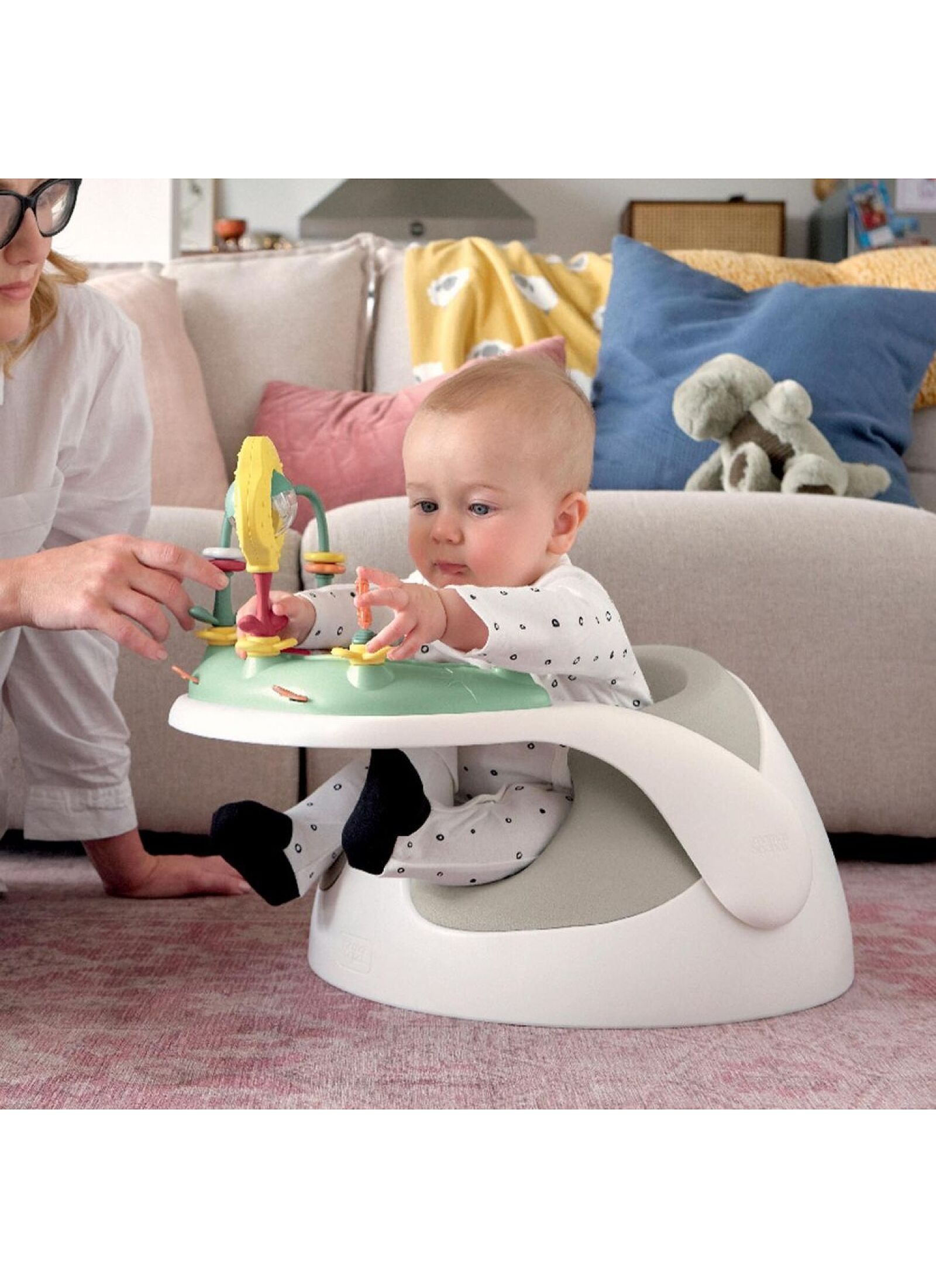 FLOOR BABY SEAT BUG &AMP; ACT TRAY CLAY
