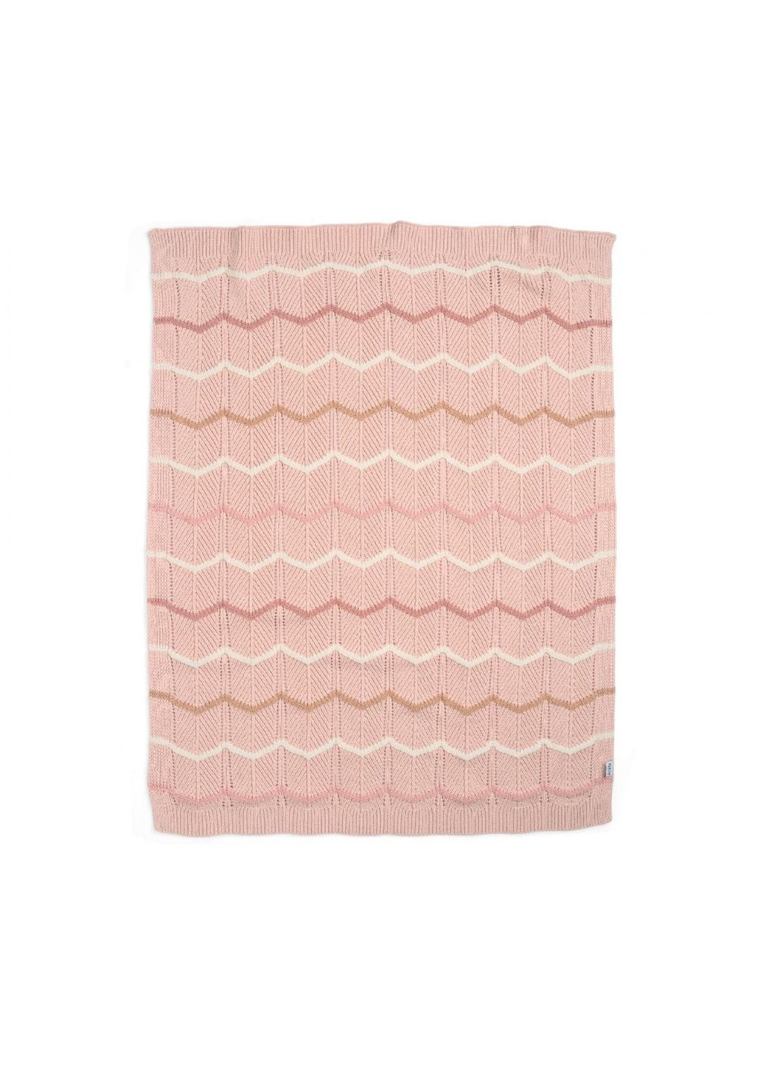 BABY BLANKET (70X90) PINK WAVE