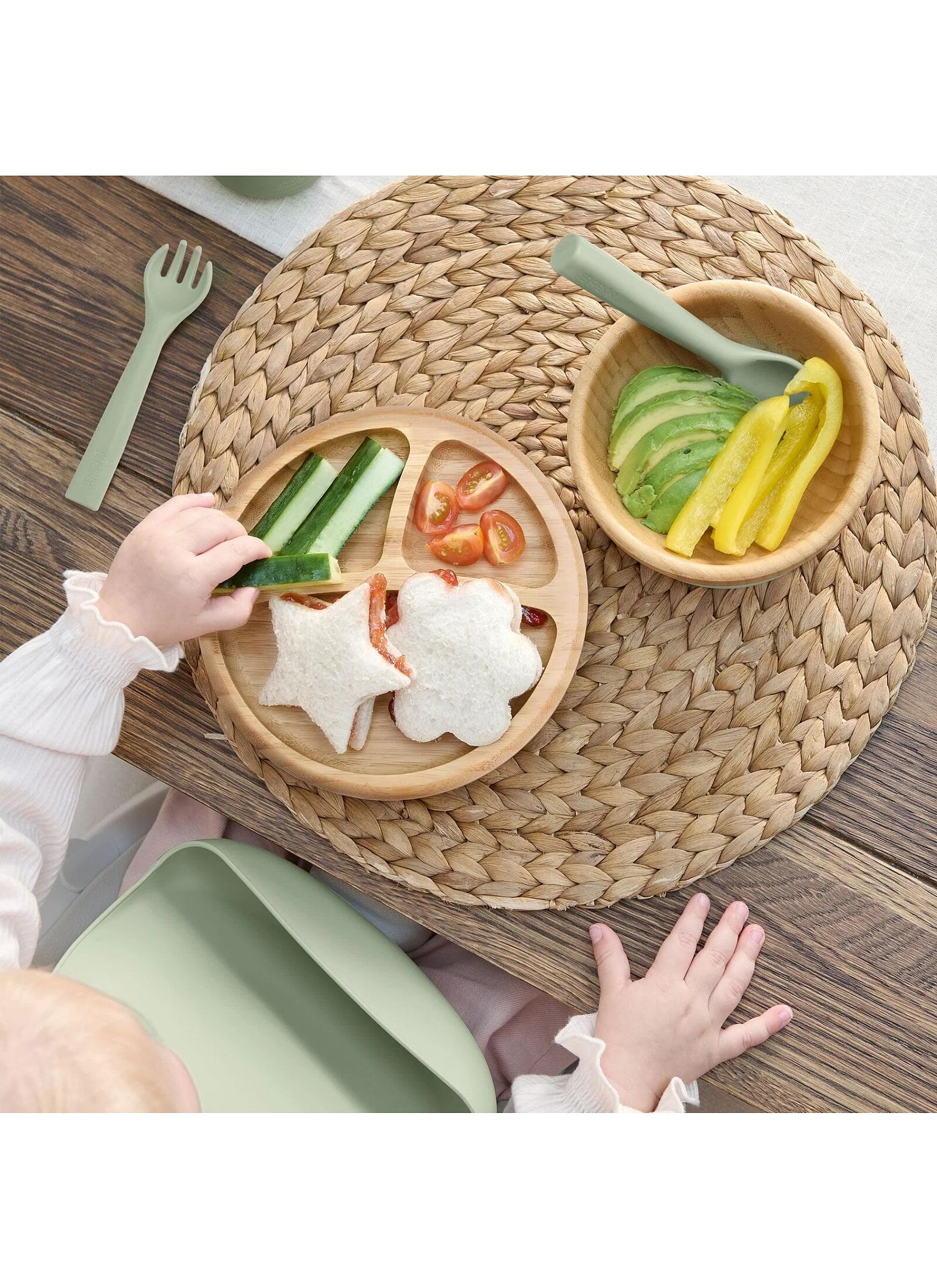 BAMBOO DINNER SET KIWI