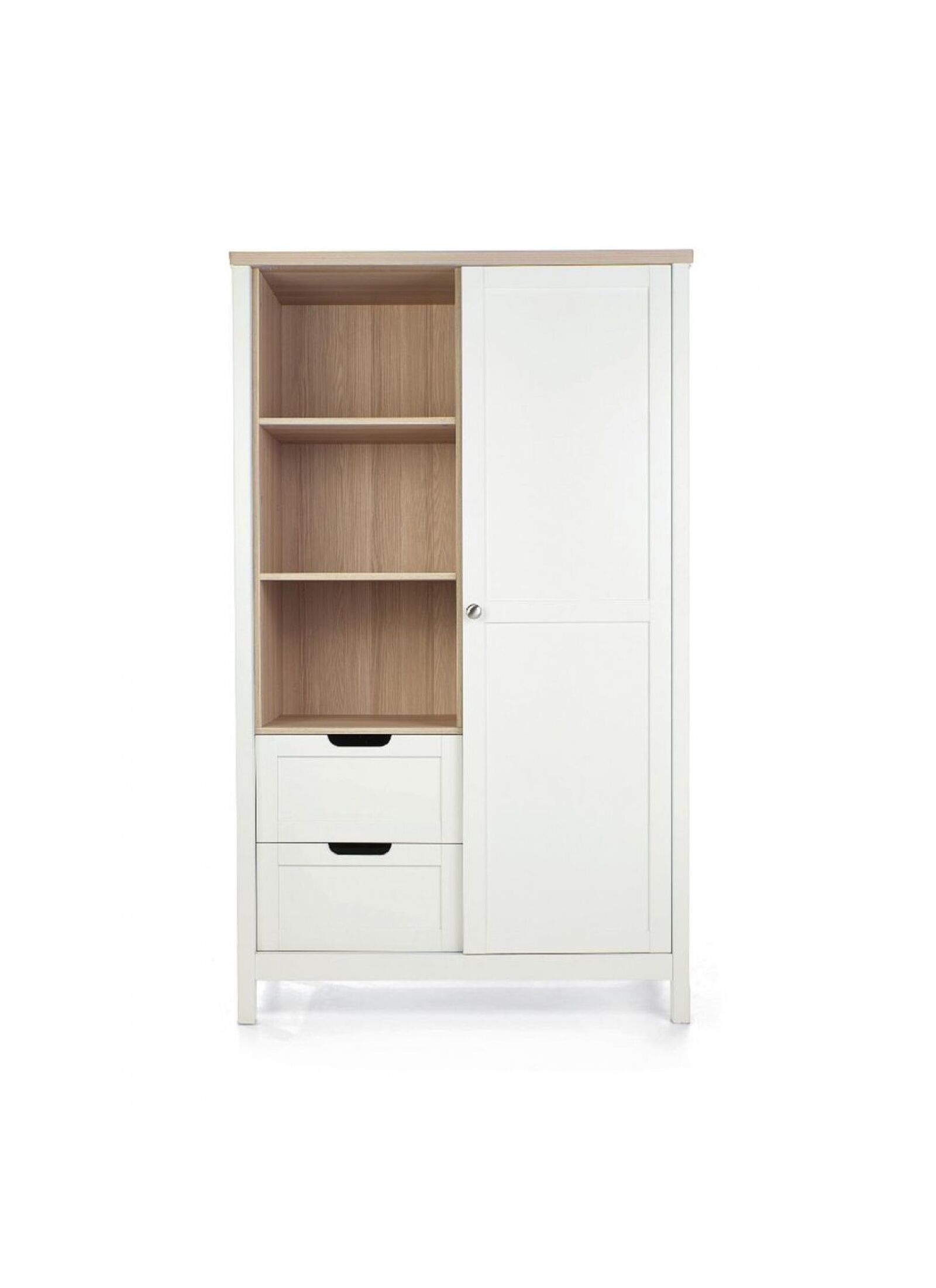 WARDROBE HARWELL WHITE/NATURAL