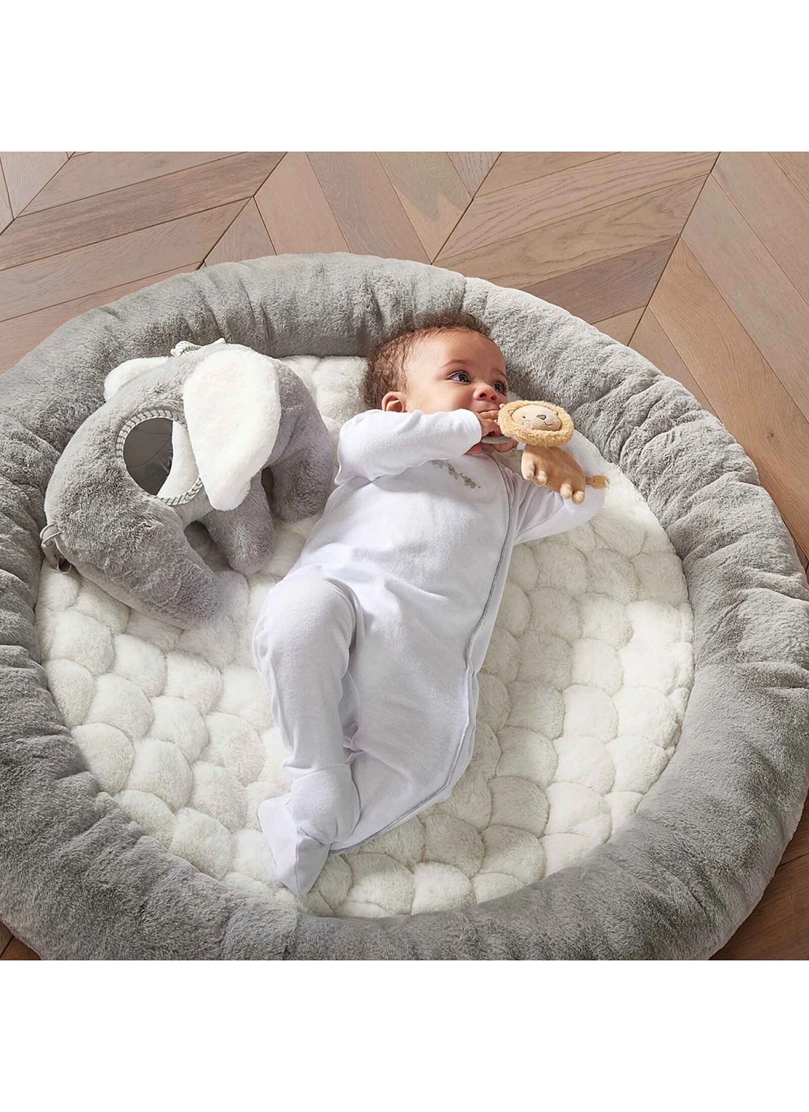 PLAY MAT GYM WELCOME TO THE WORLD GREY