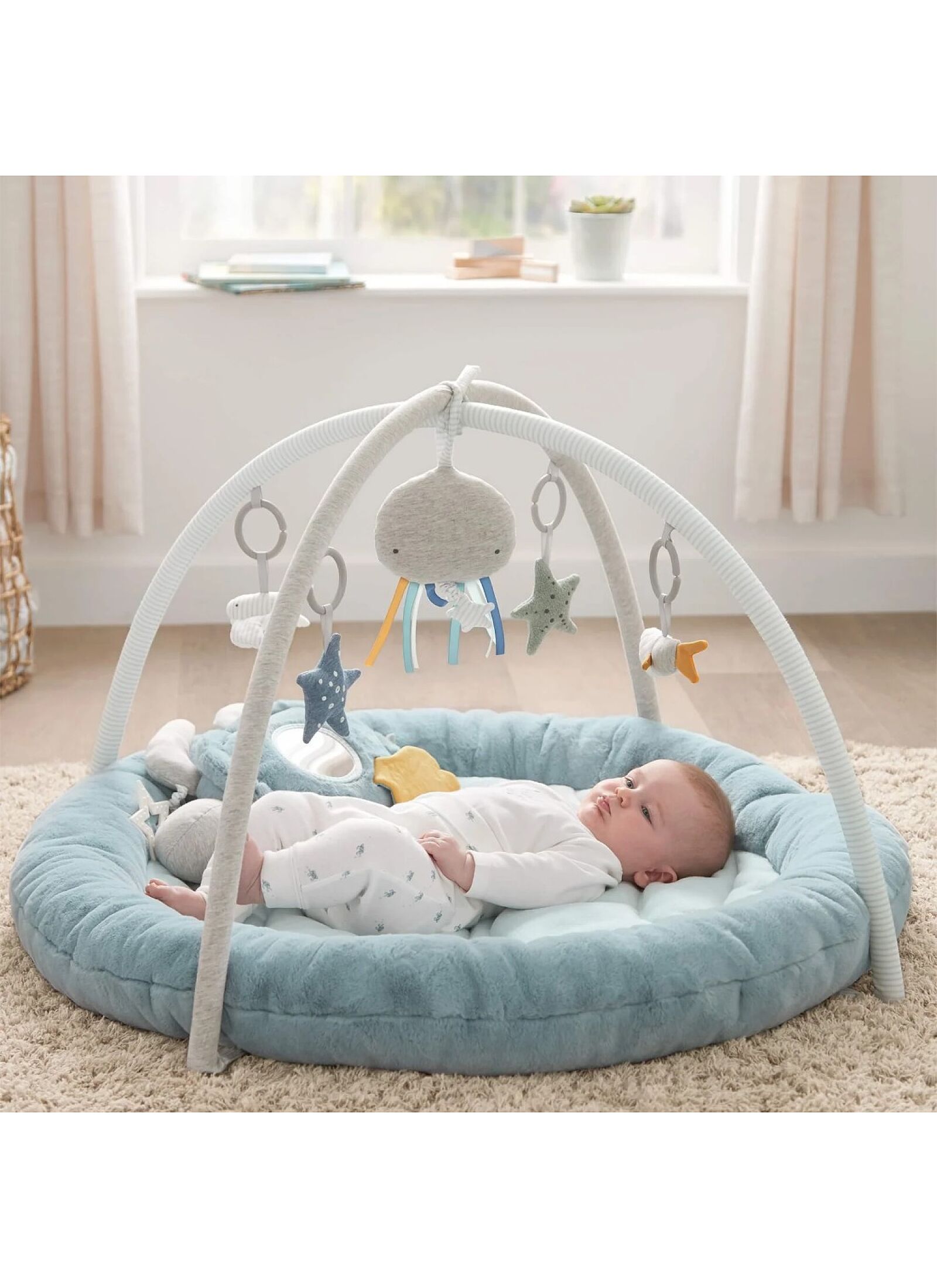 PLAY MAT GYM WELCOME TO THE WORLD BLUE