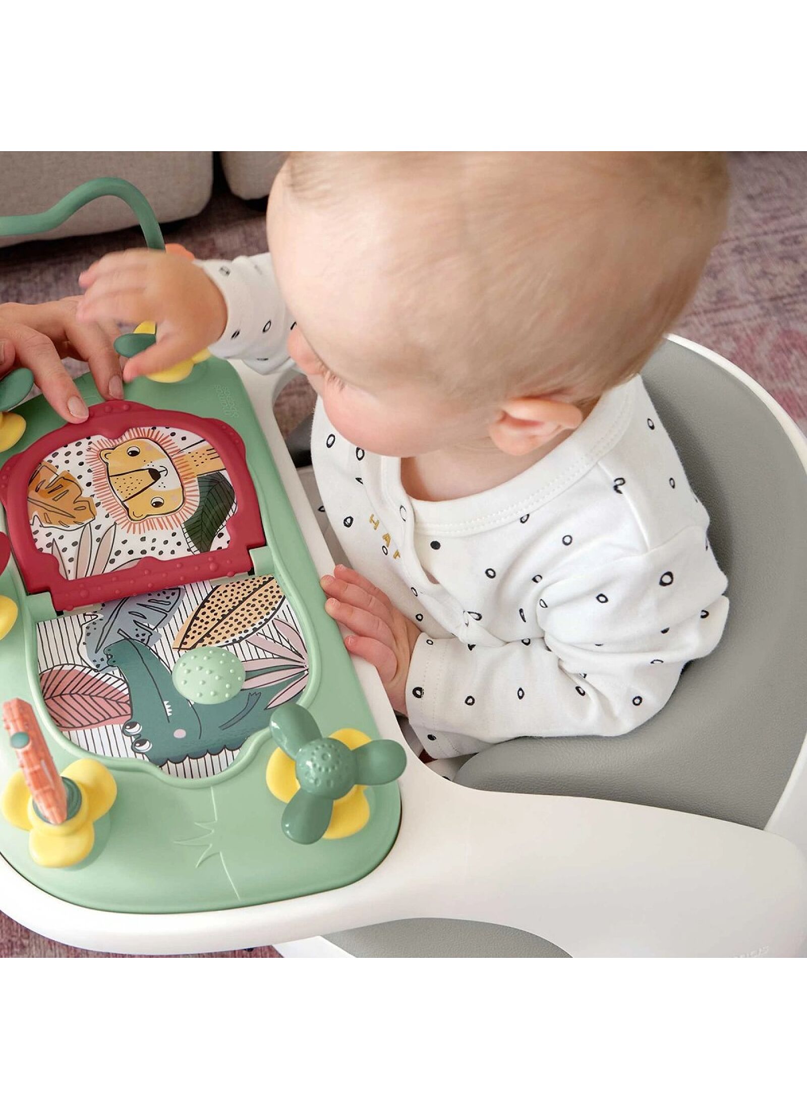 FLOOR BABY SEAT BUG &AMP; ACT TRAY PEBBLE