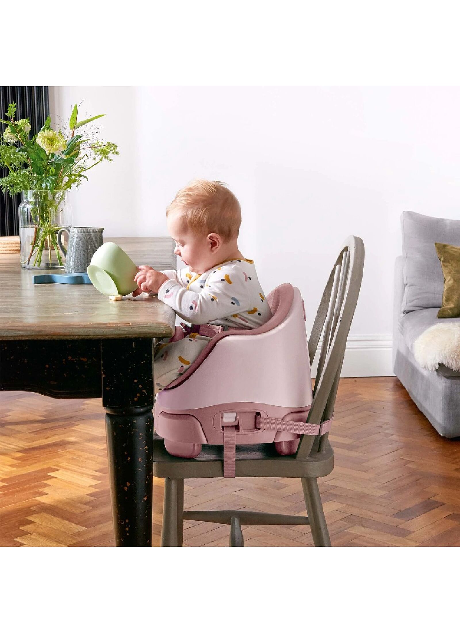 BABY BOOSTER SEAT BUG &AMP; ACT TRAY BLOSSOM
