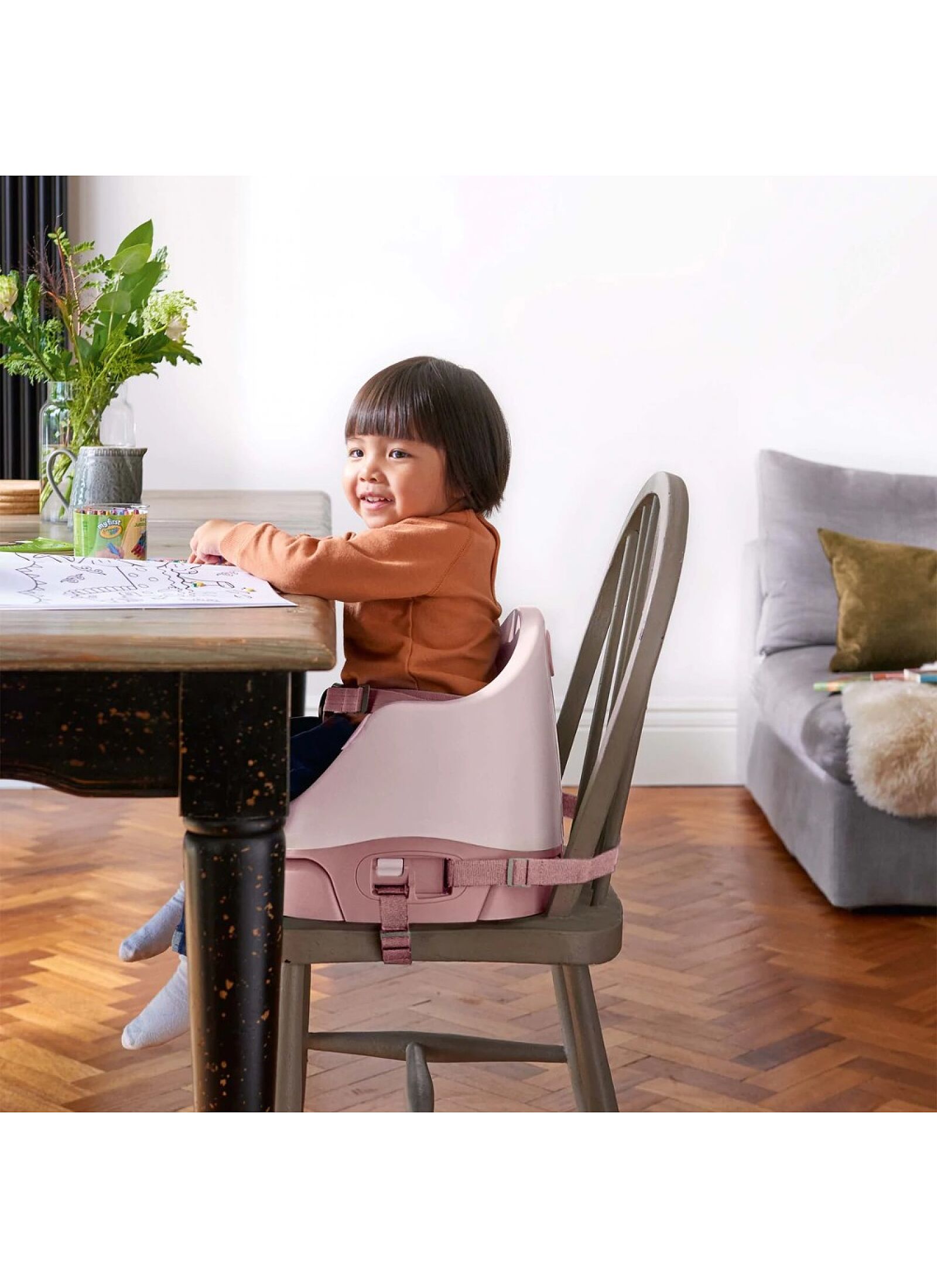 BABY BOOSTER SEAT BUG &AMP; ACT TRAY BLOSSOM