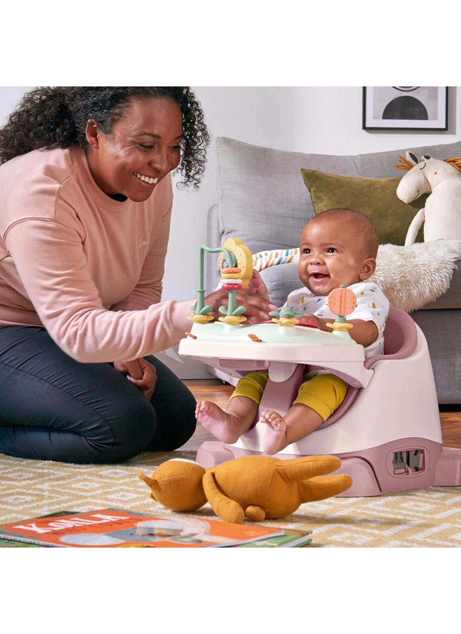 BABY BOOSTER SEAT BUG &AMP; ACT TRAY BLOSSOM