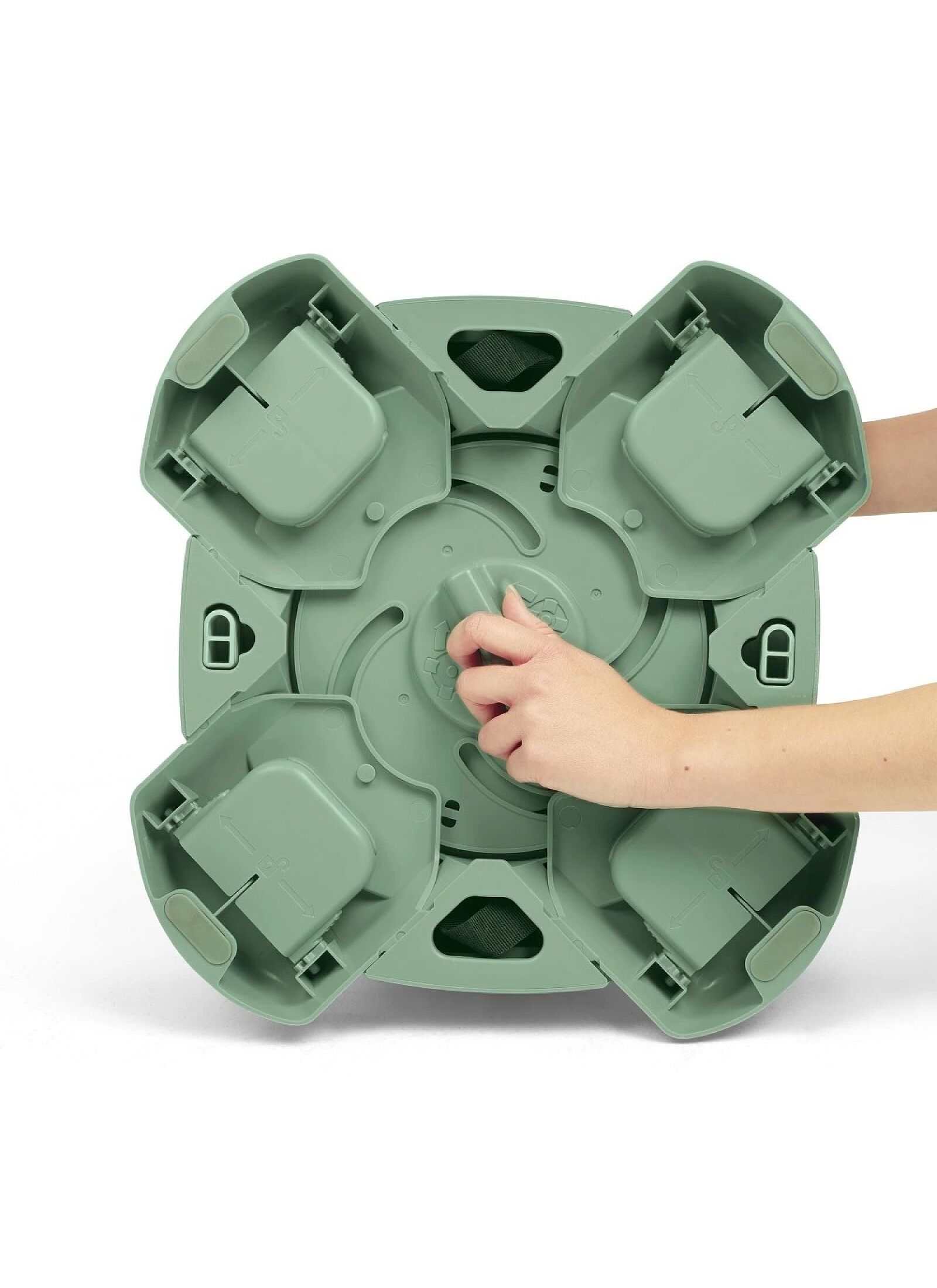 BABY BOOSTER SEAT BUG &AMP; ACT TRAY EUCALYPTUS