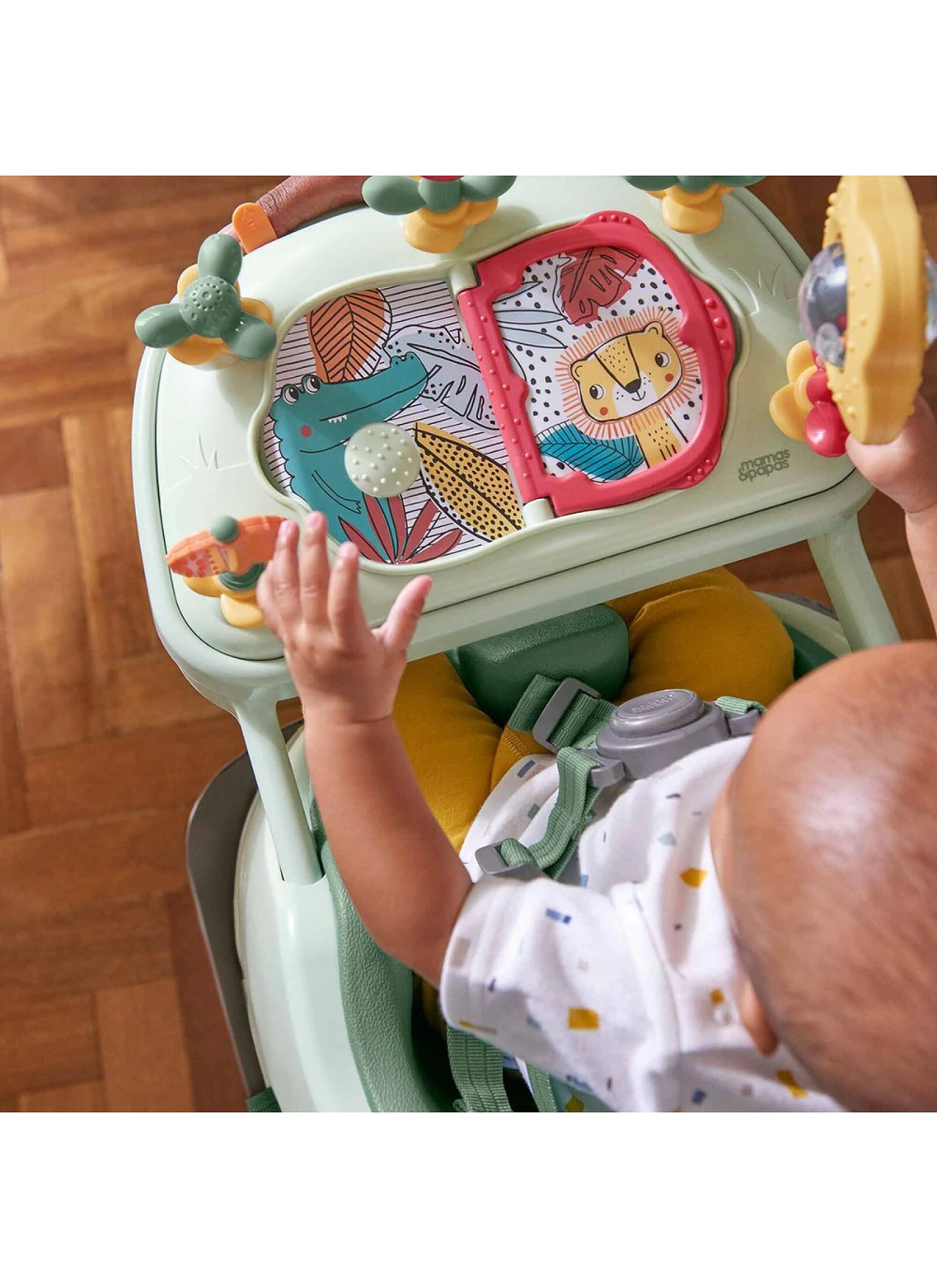 BABY BOOSTER SEAT BUG &AMP; ACT TRAY EUCALYPTUS