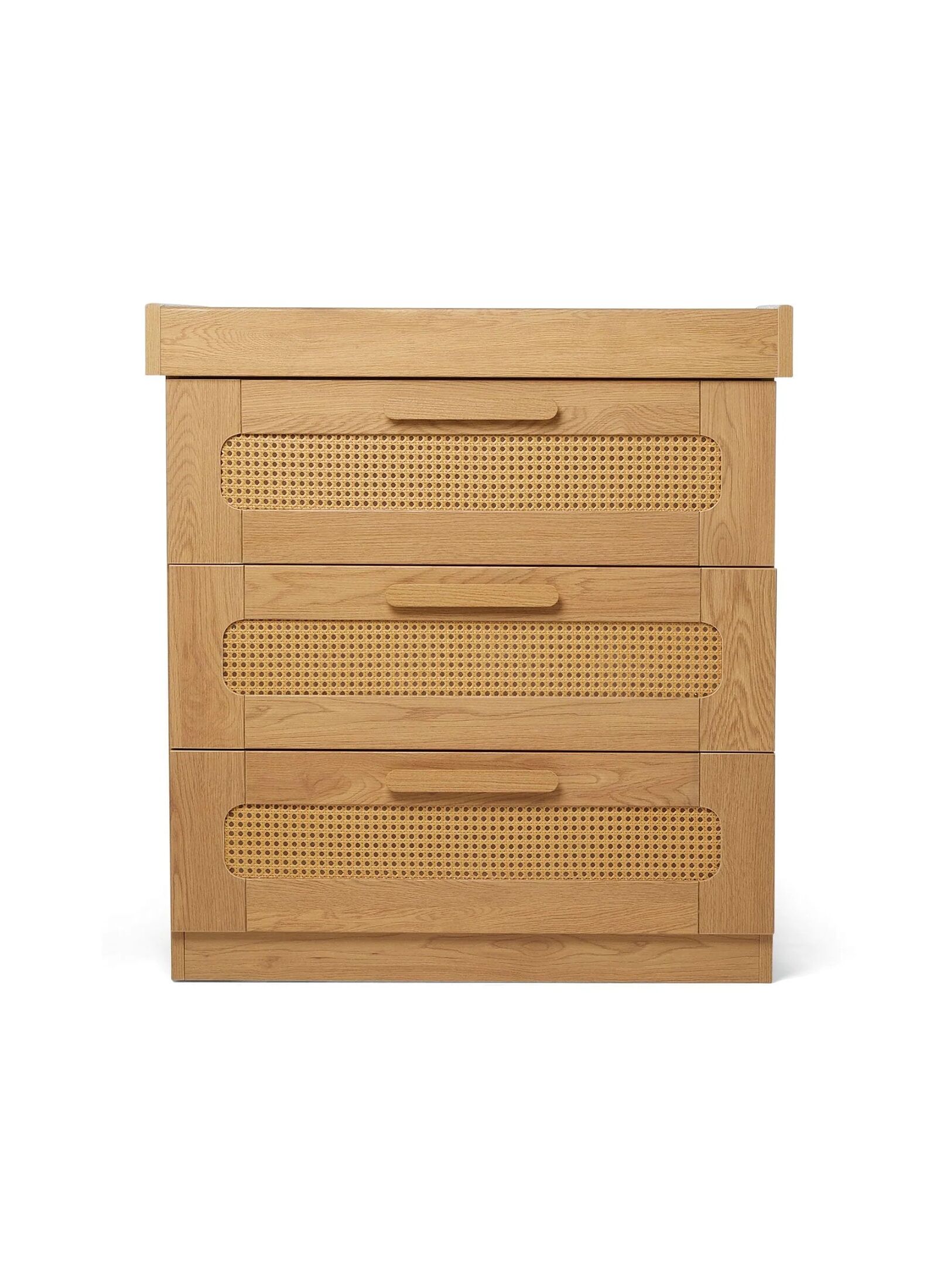 DRESSER-CHANGER UNIT ESNA OAK/RATTAN