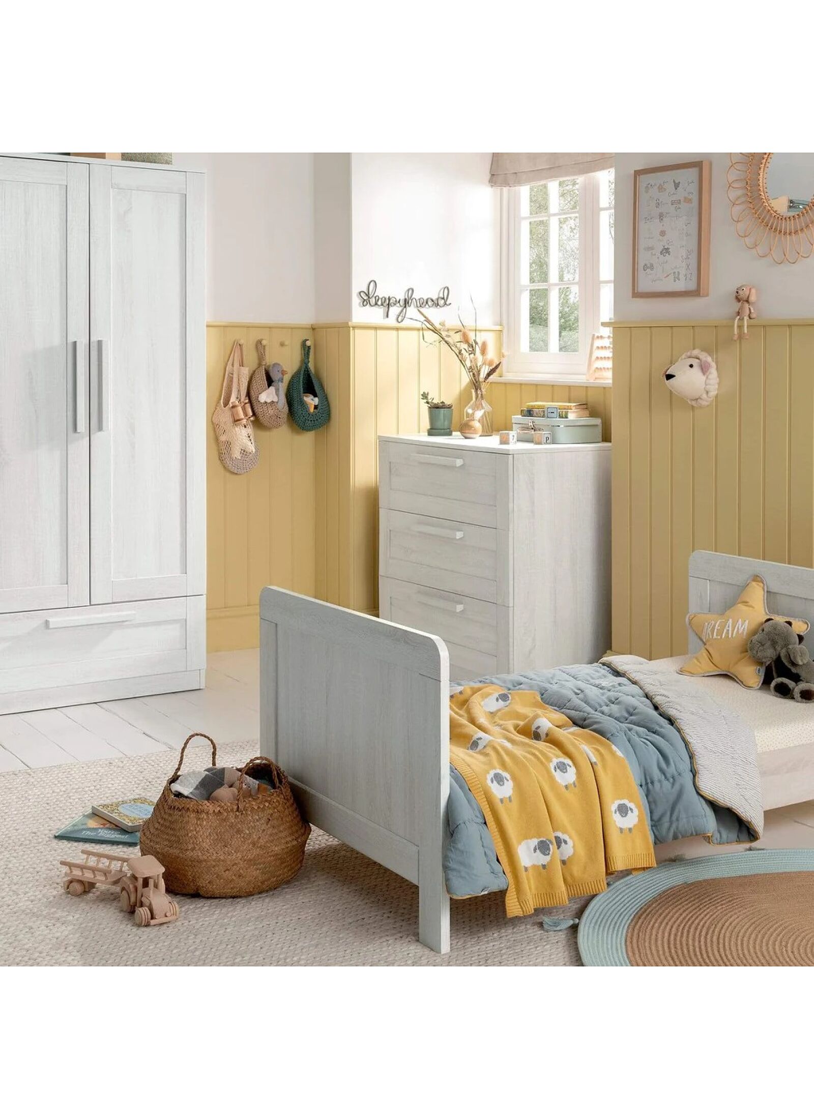 CRIB &AMP; DRESSER-CHANGER UNIT ATLAS GREY