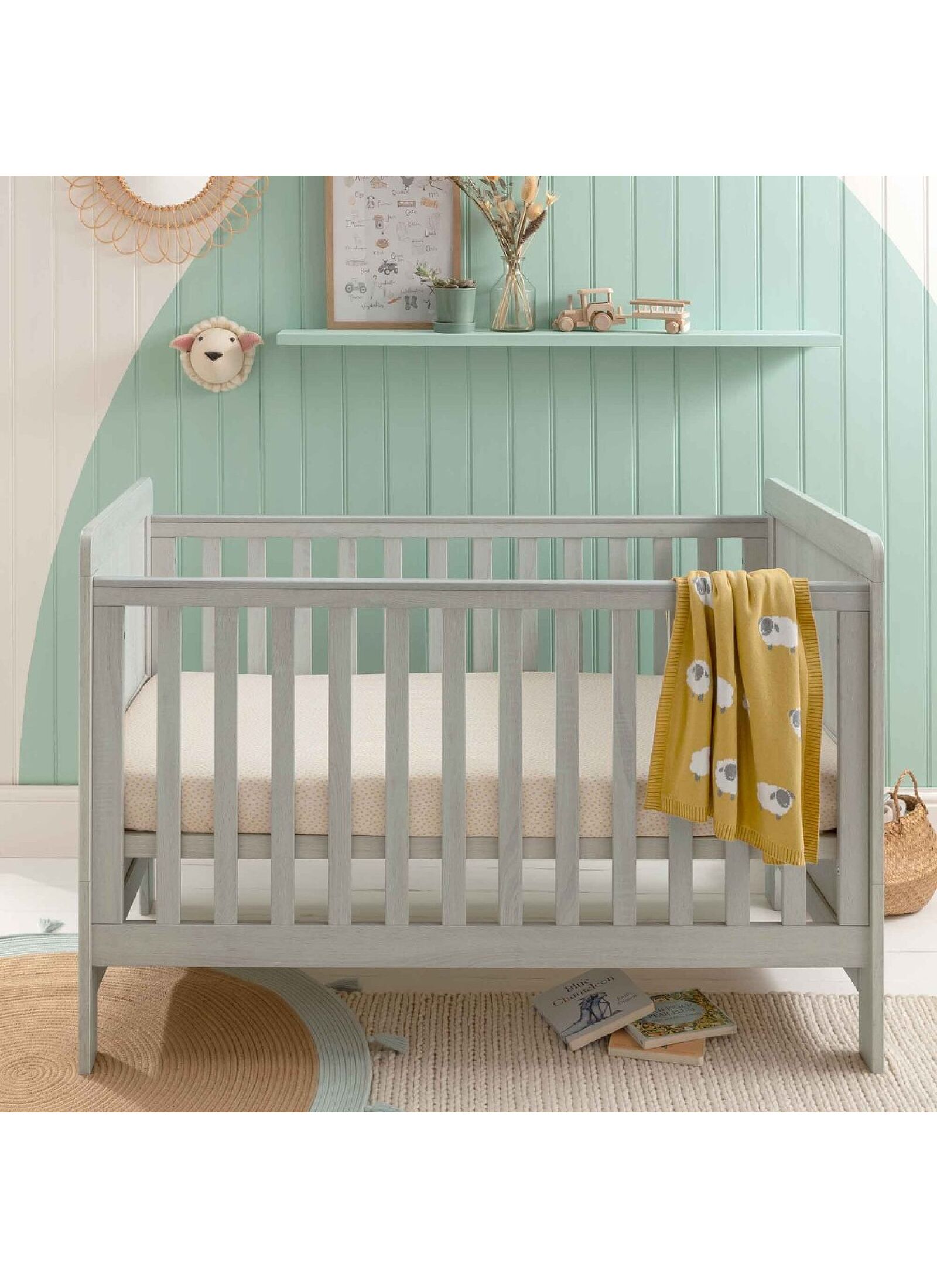 CRIB &AMP; DRESSER-CHANGER UNIT ATLAS GREY