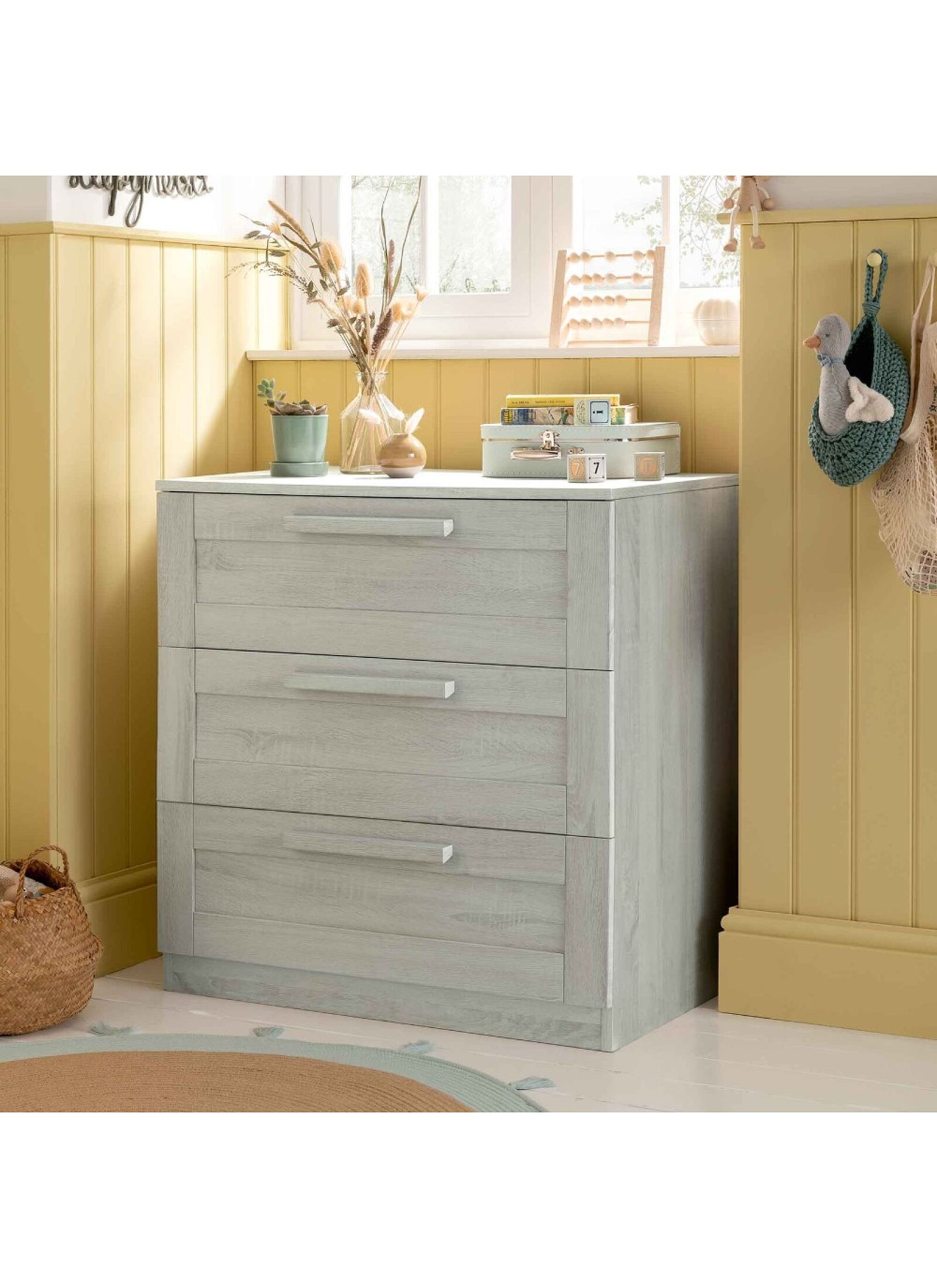 CRIB &AMP; DRESSER-CHANGER UNIT ATLAS GREY