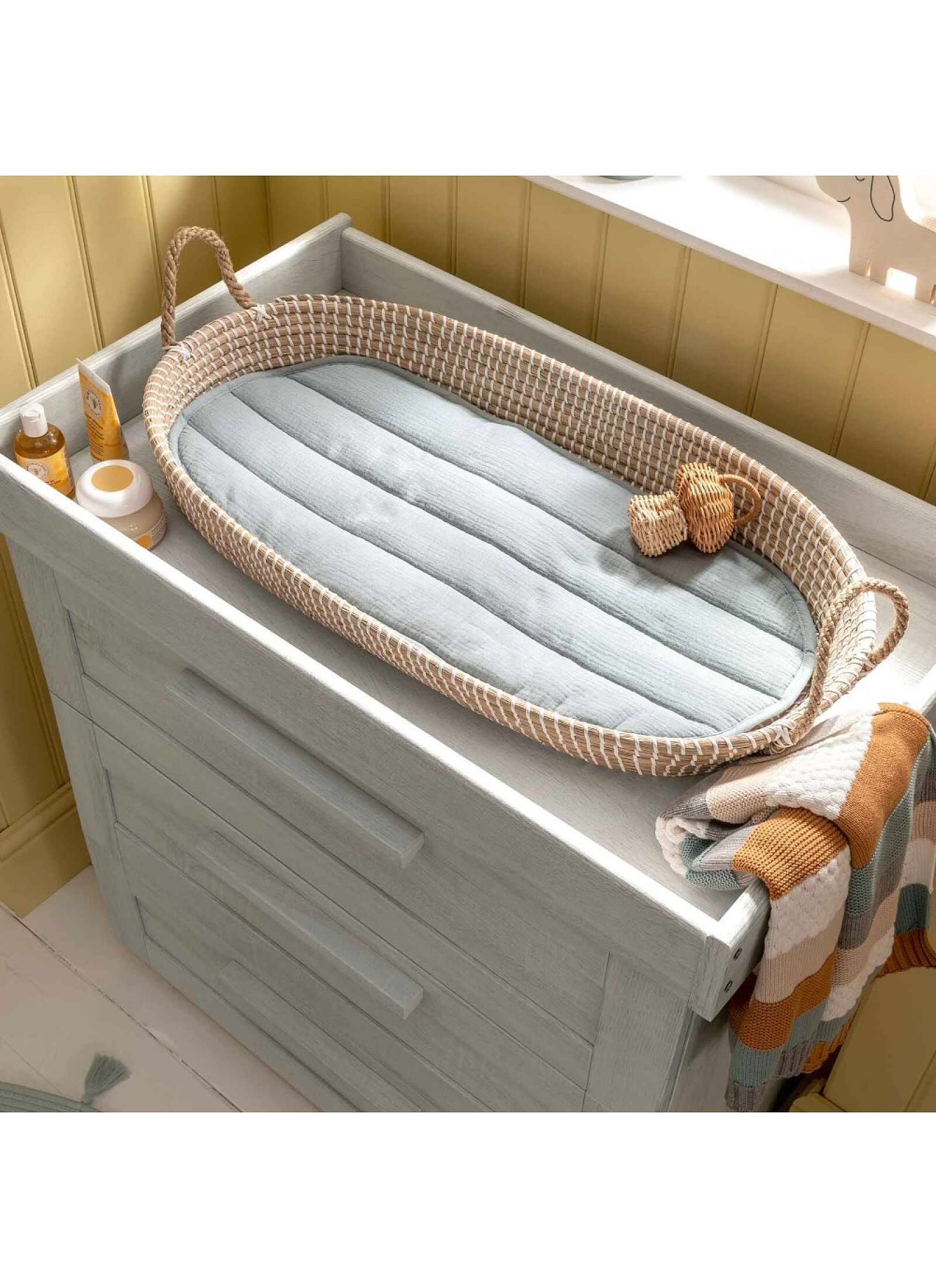 CRIB &AMP; DRESSER-CHANGER UNIT ATLAS GREY