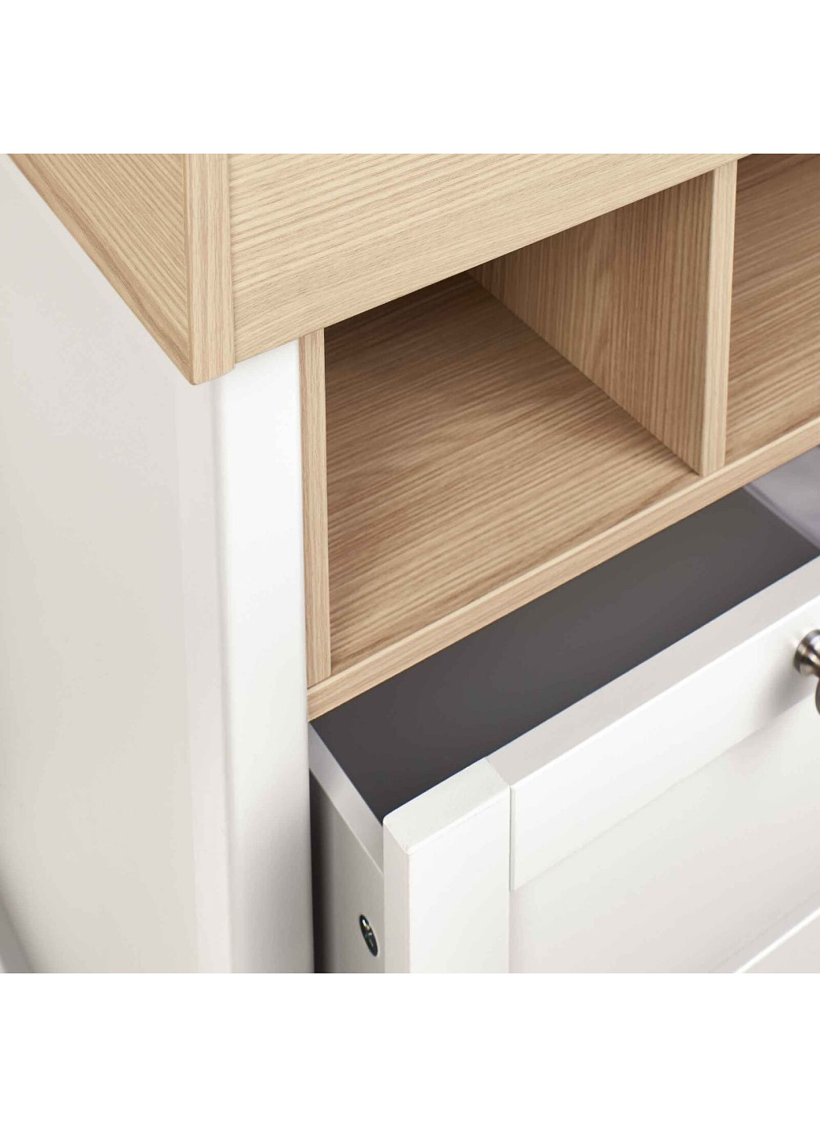 CRIB &AMP; DRESSER-CHANGER UNIT HARWELL WHITE/NATURAL