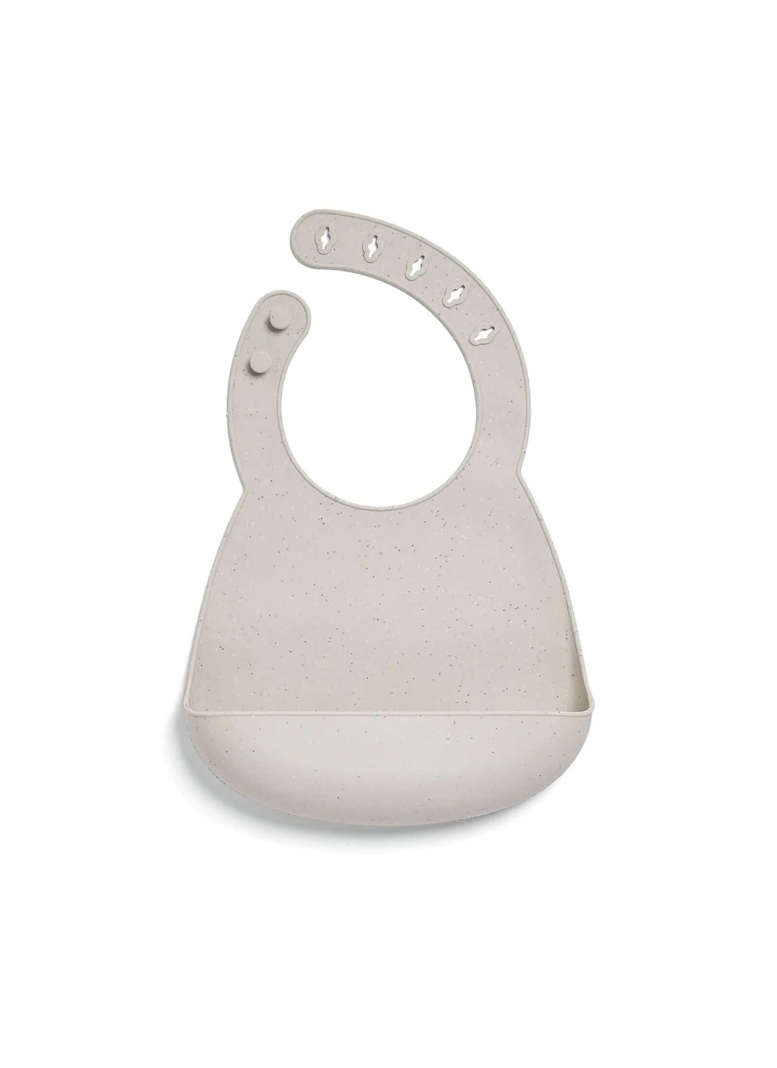 SILICONE BIB 2 PCS NEUTRAL SPECKLE