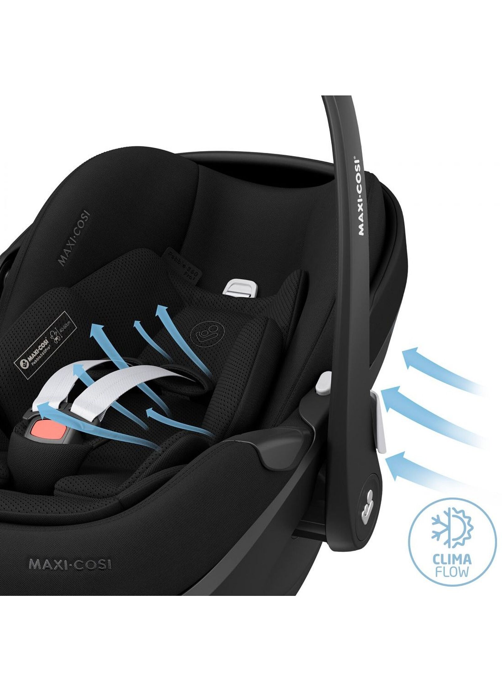 CAR SEAT PEBBLE 360 PRO2 TWILLIC BLACK
