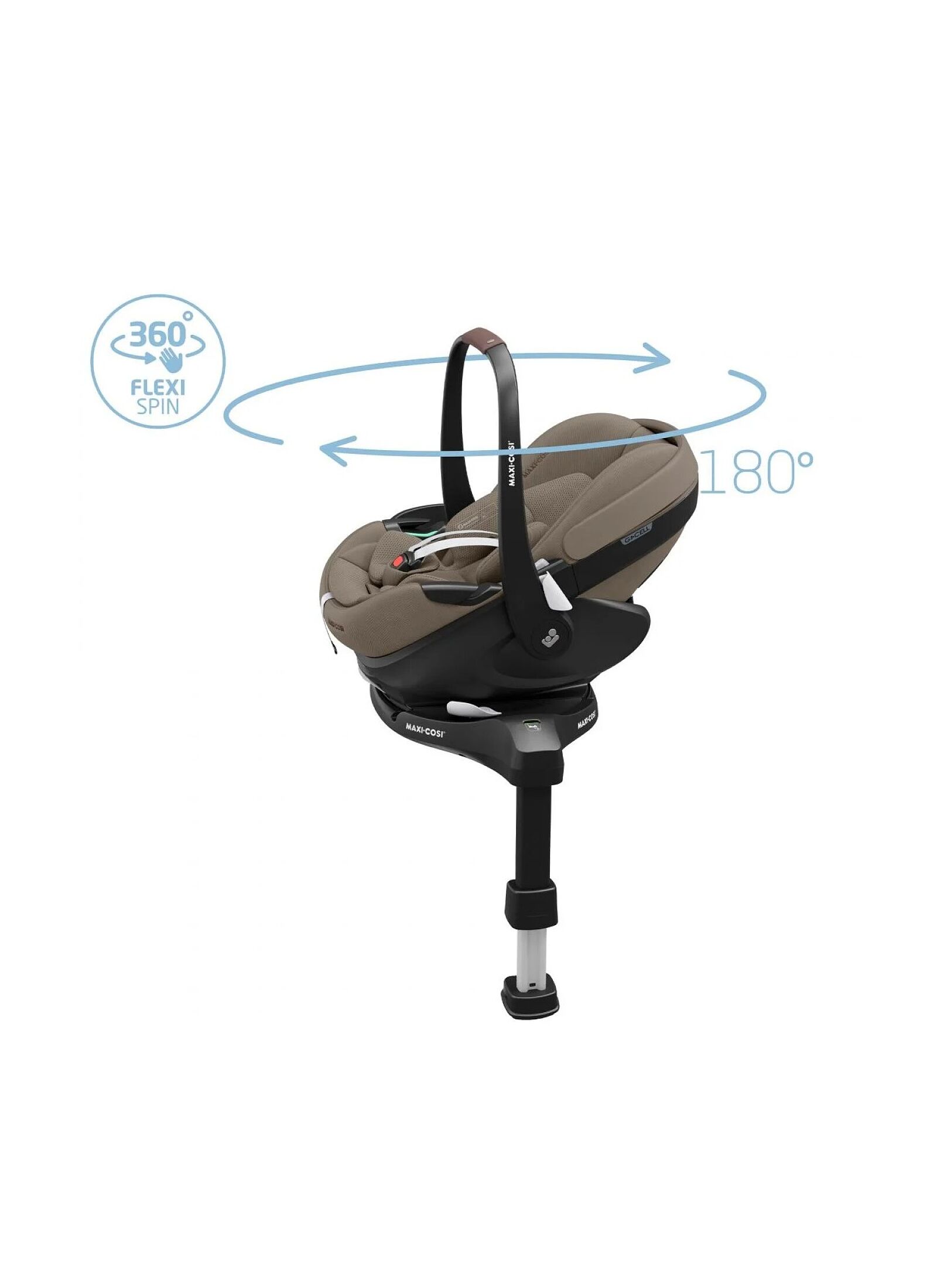 CAR SEAT PEBBLE 360 PRO2 TWILLIC TRUFFLE