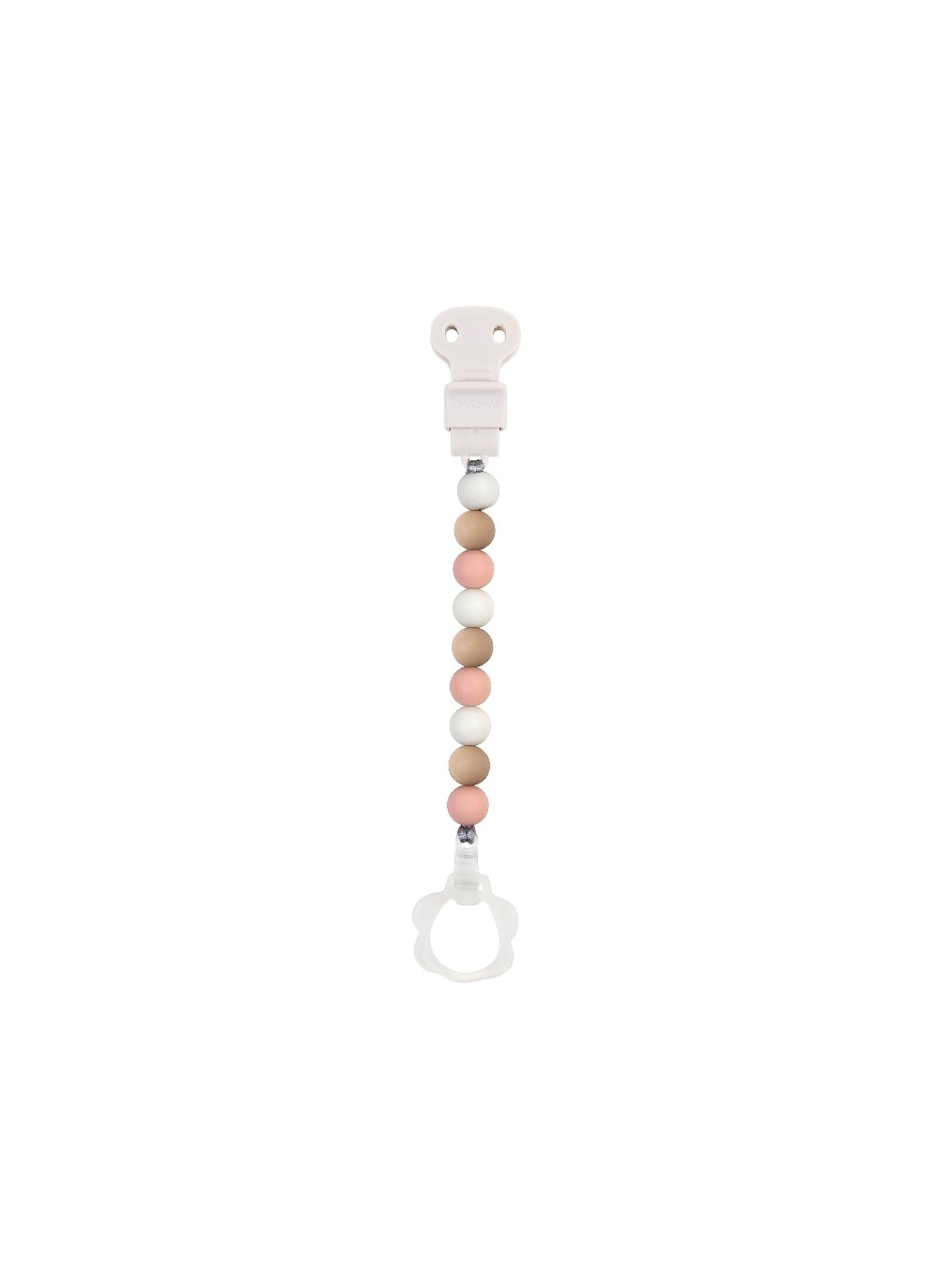 PACIFIER CLIP WOOD PINK