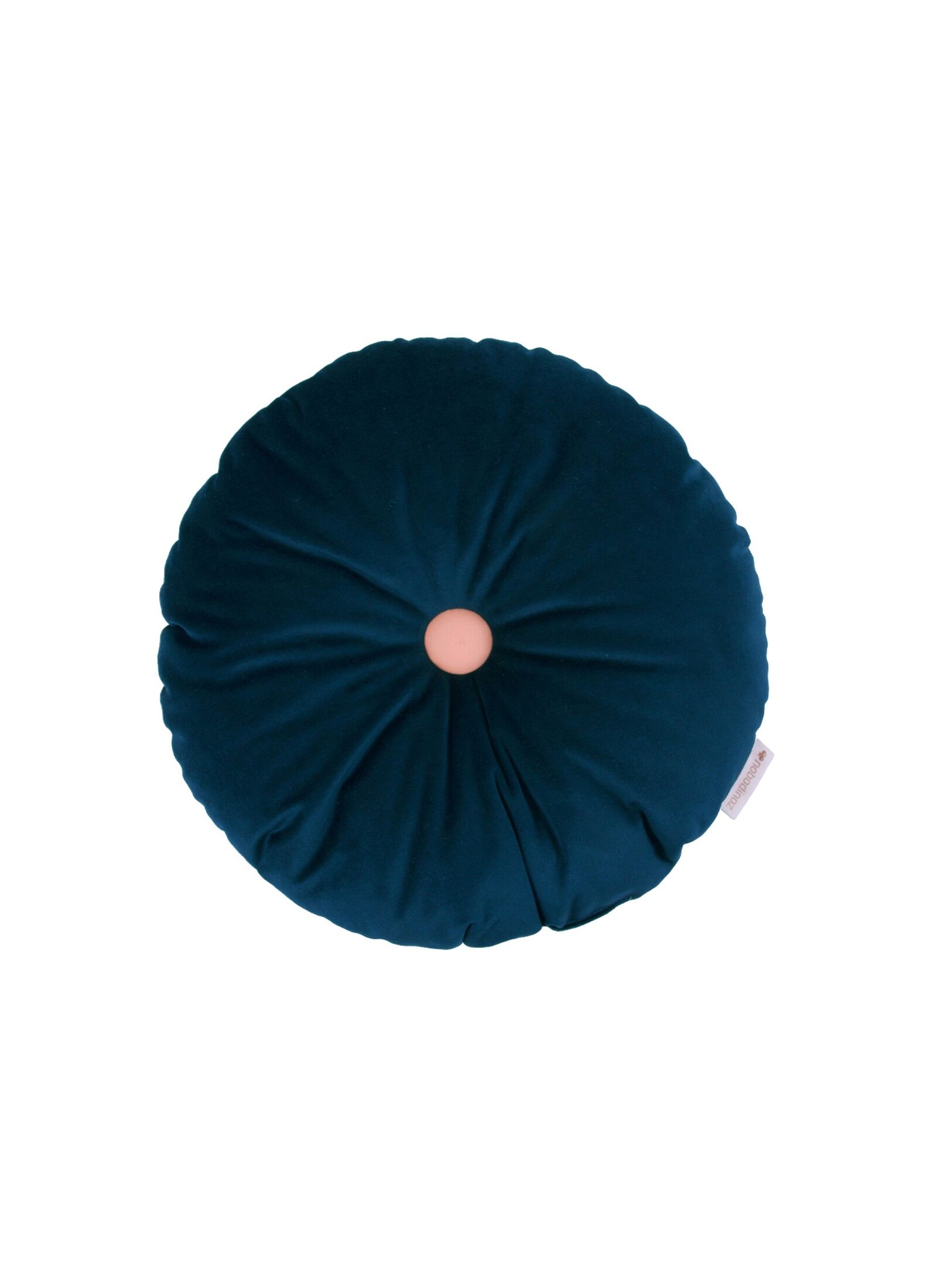 CUSHION VELVET NIGHT BLUE